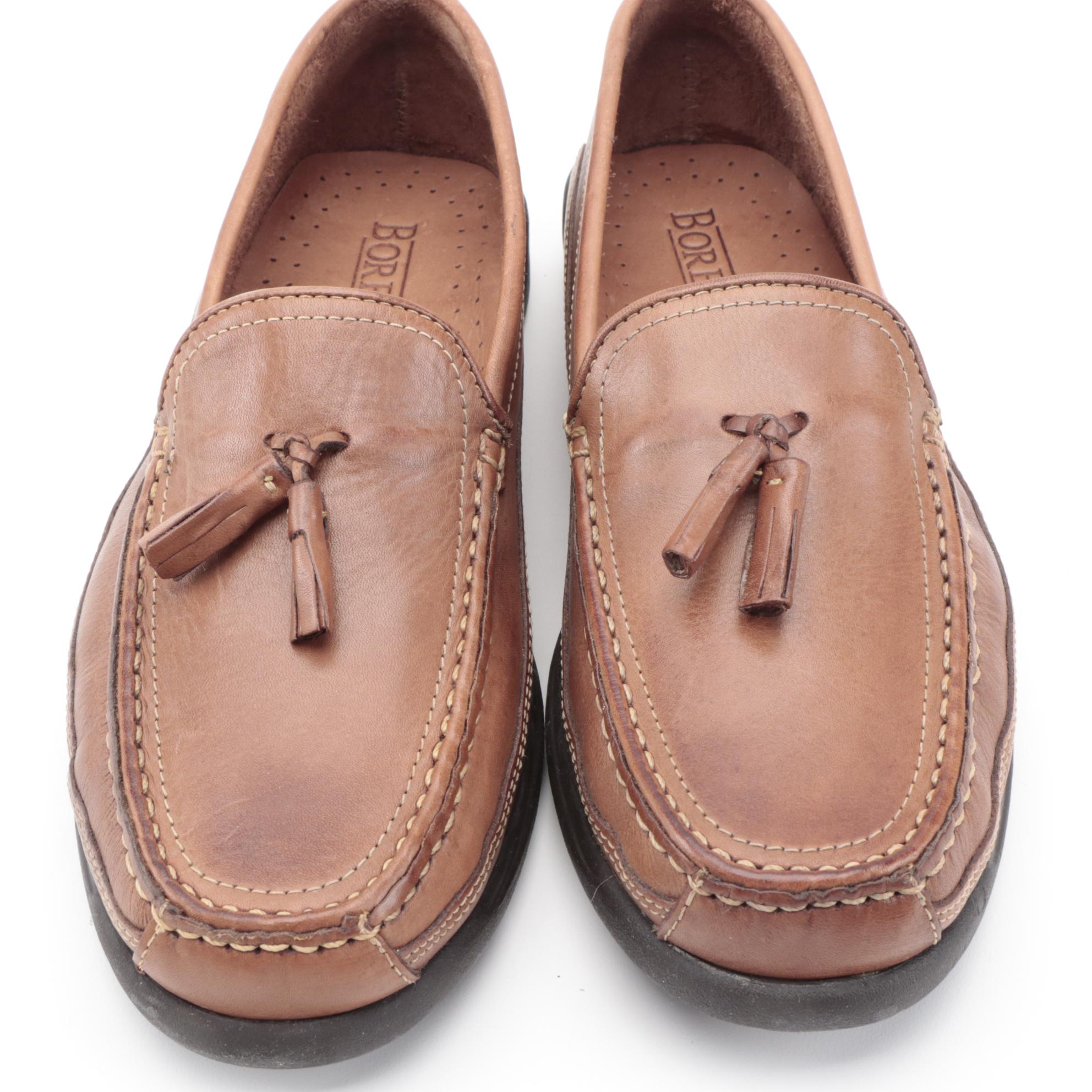 Men's Timberland and Borelli Royce Brown Leather Loafers