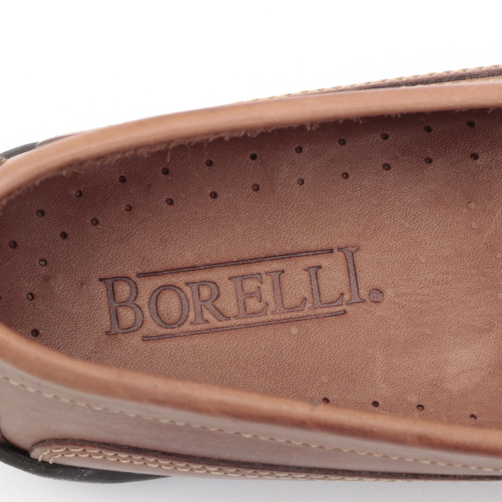 Men's Timberland and Borelli Royce Brown Leather Loafers