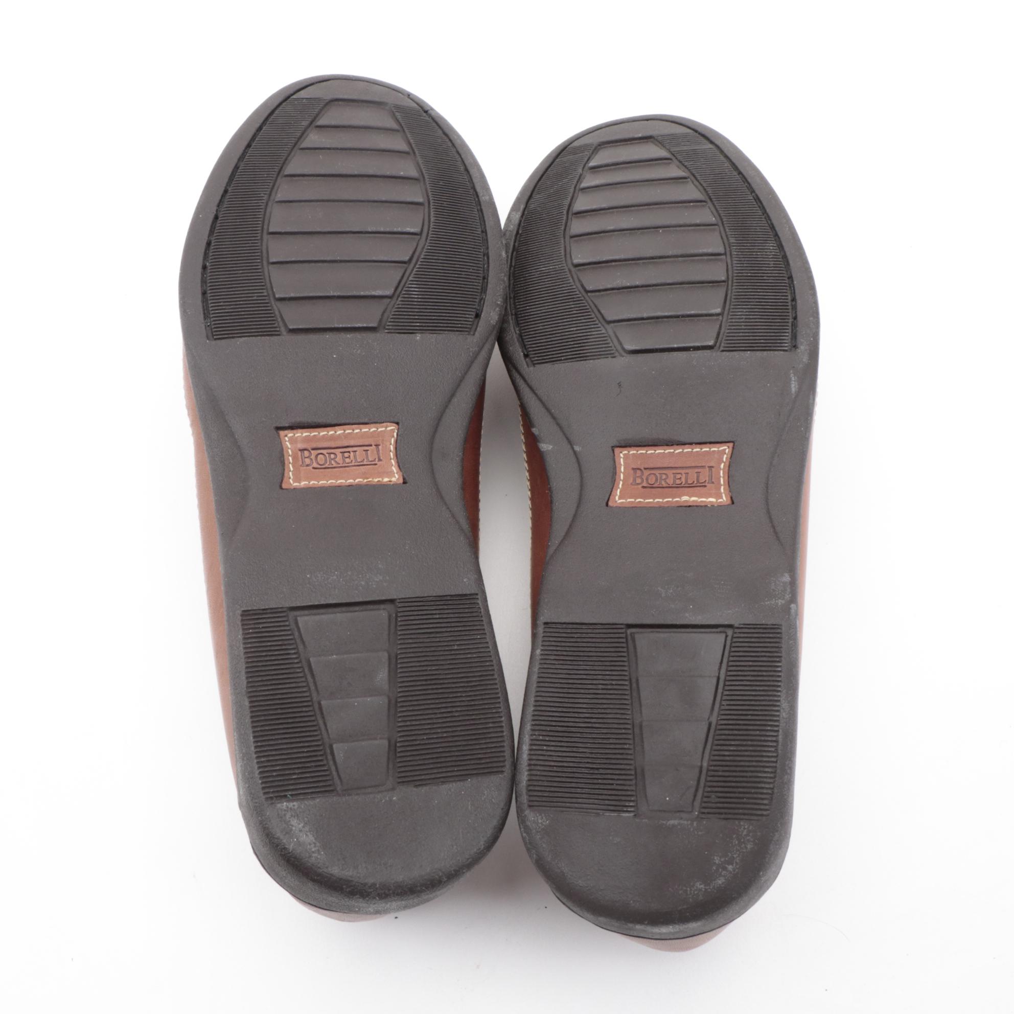 Men's Timberland and Borelli Royce Brown Leather Loafers