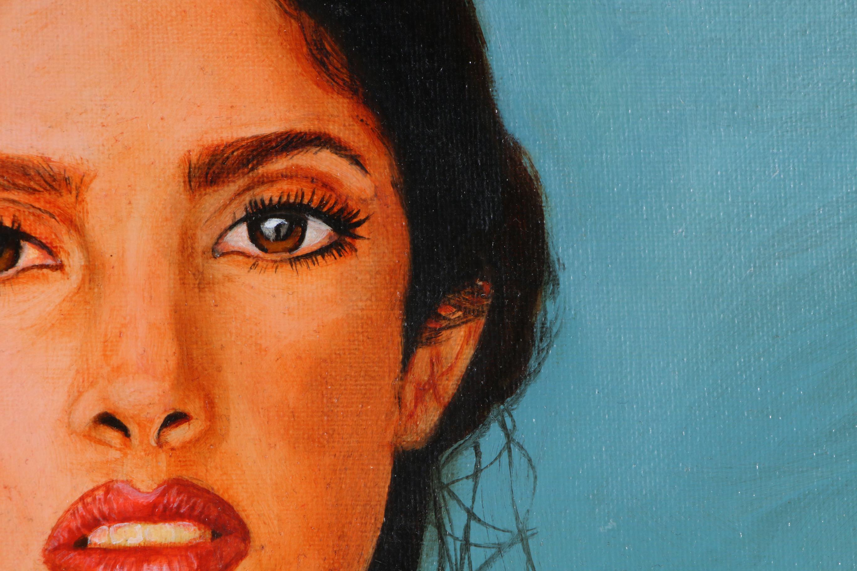Magail Sahara Oil Painting "Selma Hayek," 1999