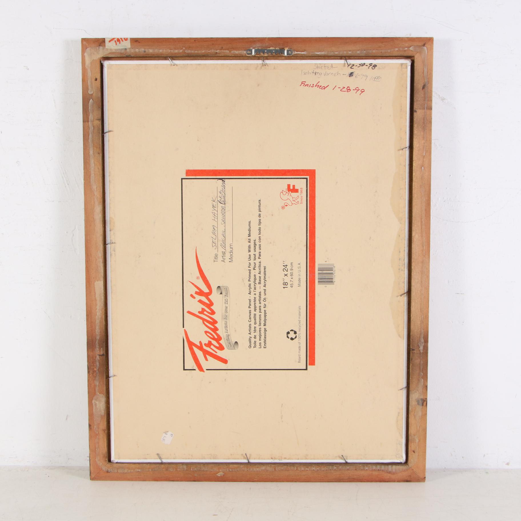 Magail Sahara Oil Painting "Selma Hayek," 1999