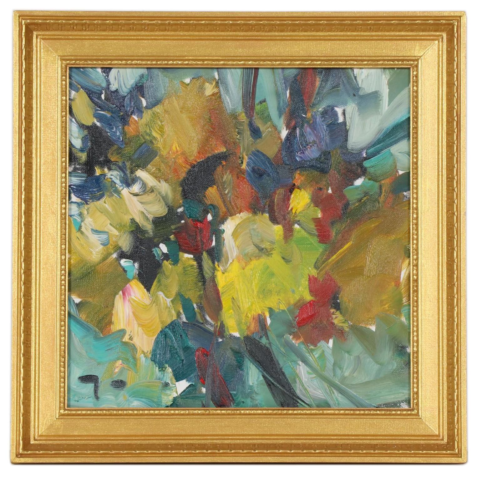 Jose Trujillo Oil Painting "Sunflowers," 2019