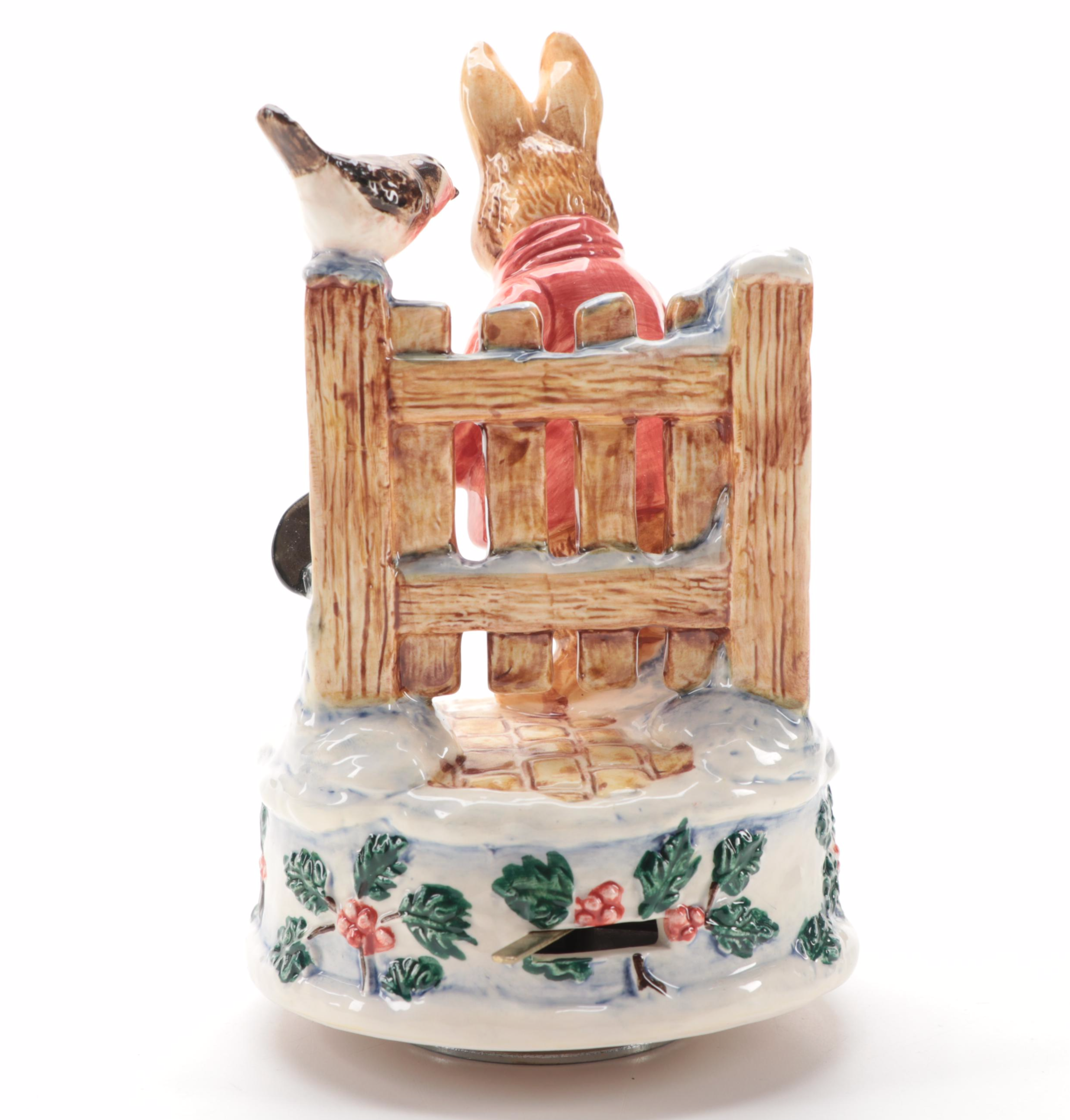 Schmid "Mrs. Tabitha Twitchit" and Other Beatrix Potter Musical Figurines