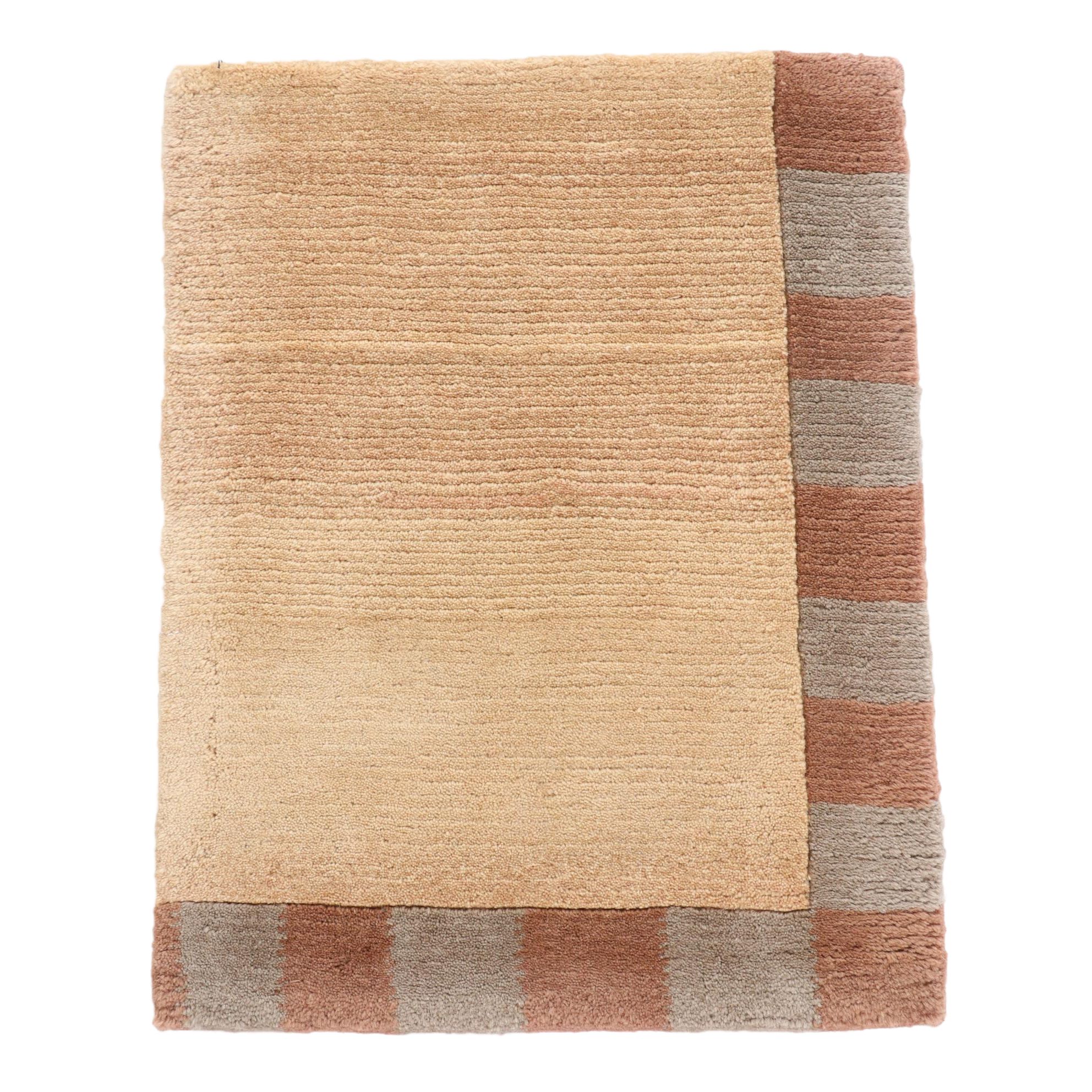 1'7 x 2' Hand-Knotted Tibetan Modern Style Accent Rug