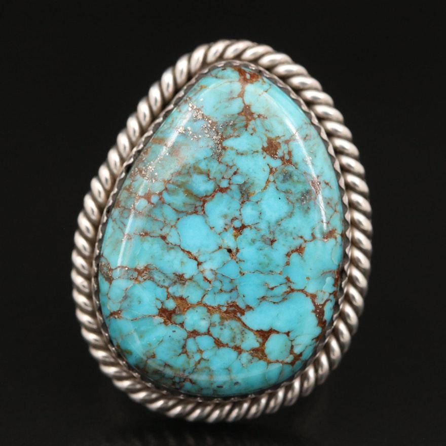 Robert Nofchissey Navajo Diné Sterling Turquoise Ring