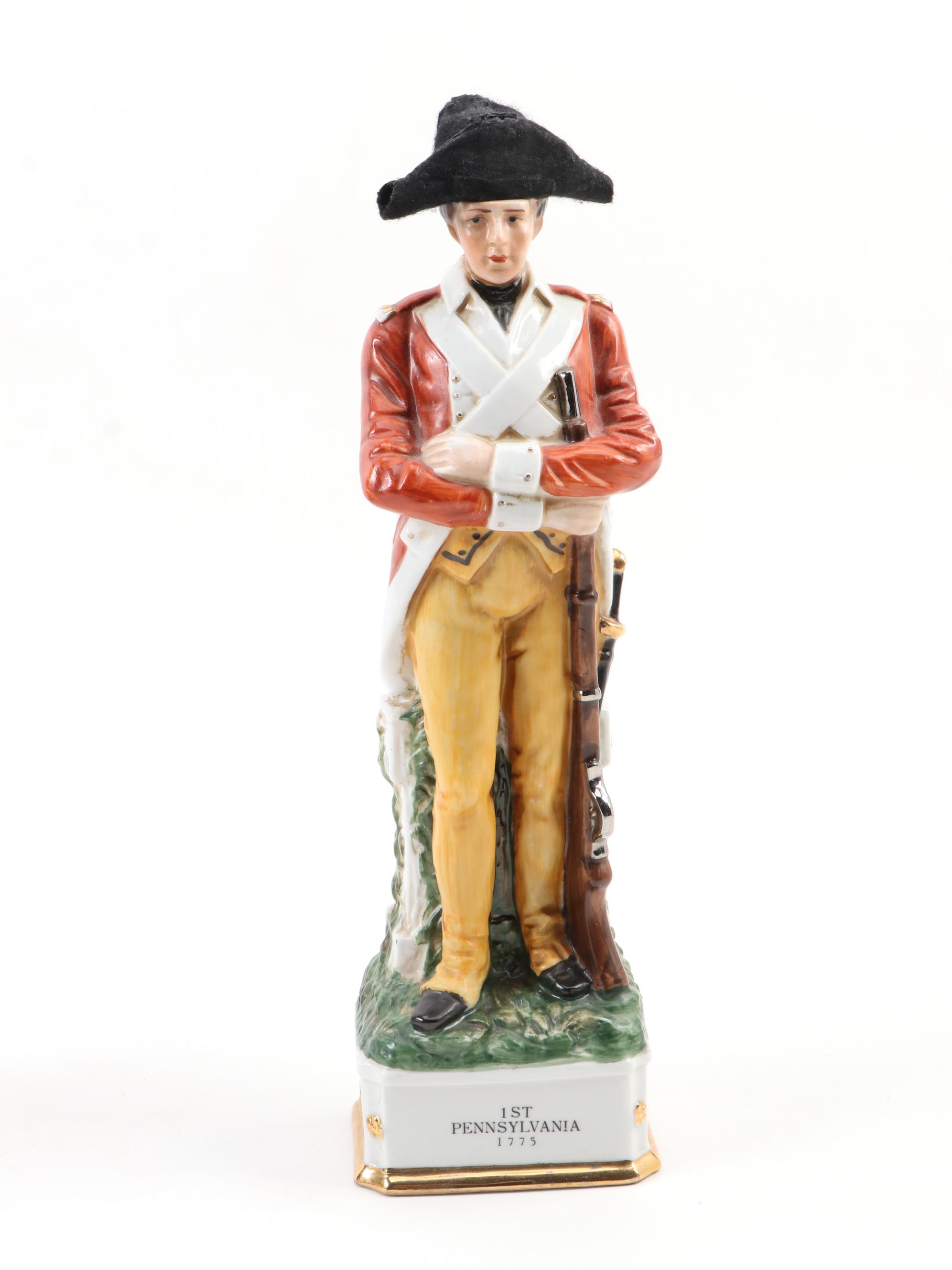 Jim Beam Paul Bunyan and Other Ceramic Figural Decanters, Mid-Late 20th Century