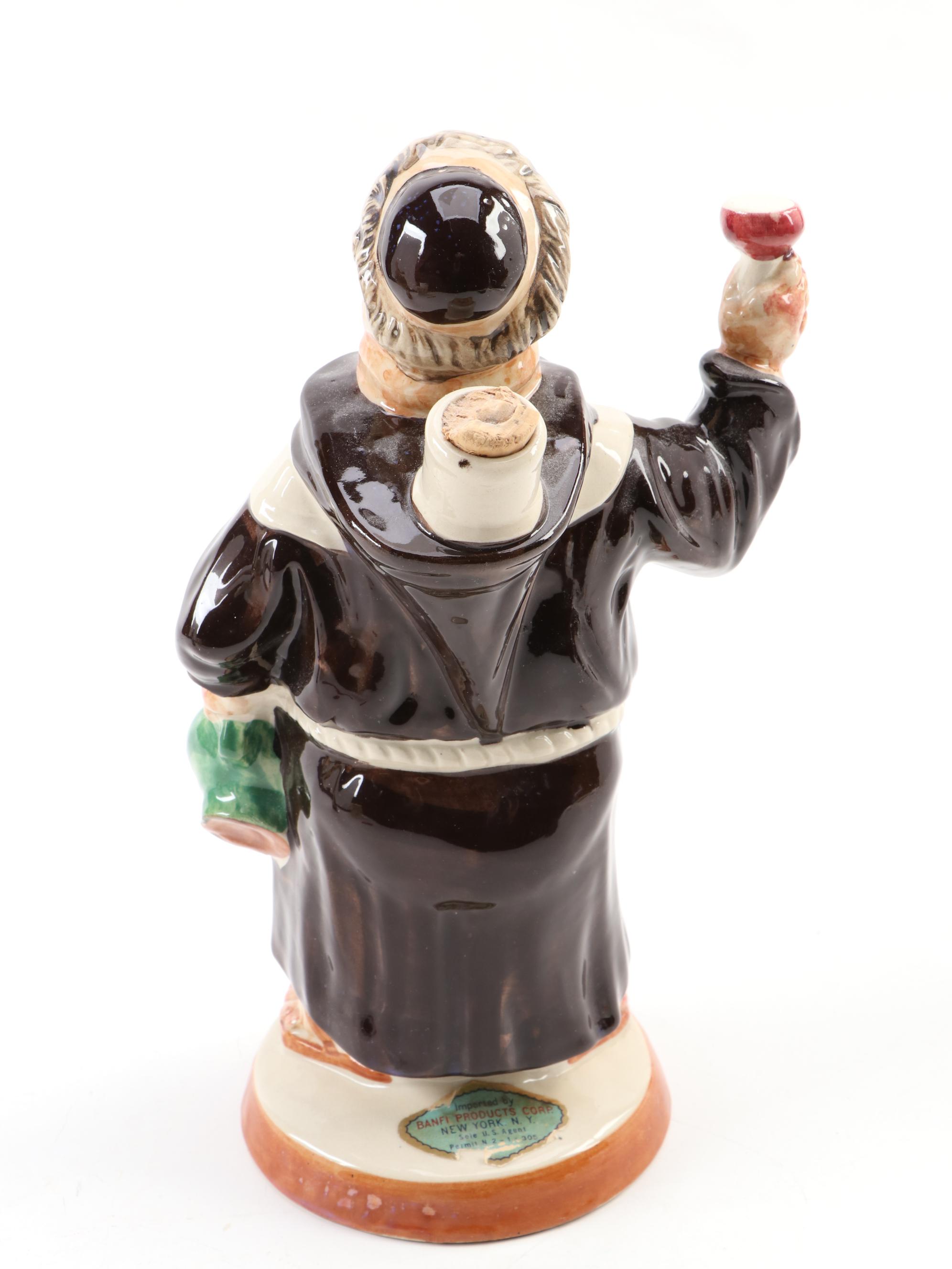 Jim Beam Paul Bunyan and Other Ceramic Figural Decanters, Mid-Late 20th Century