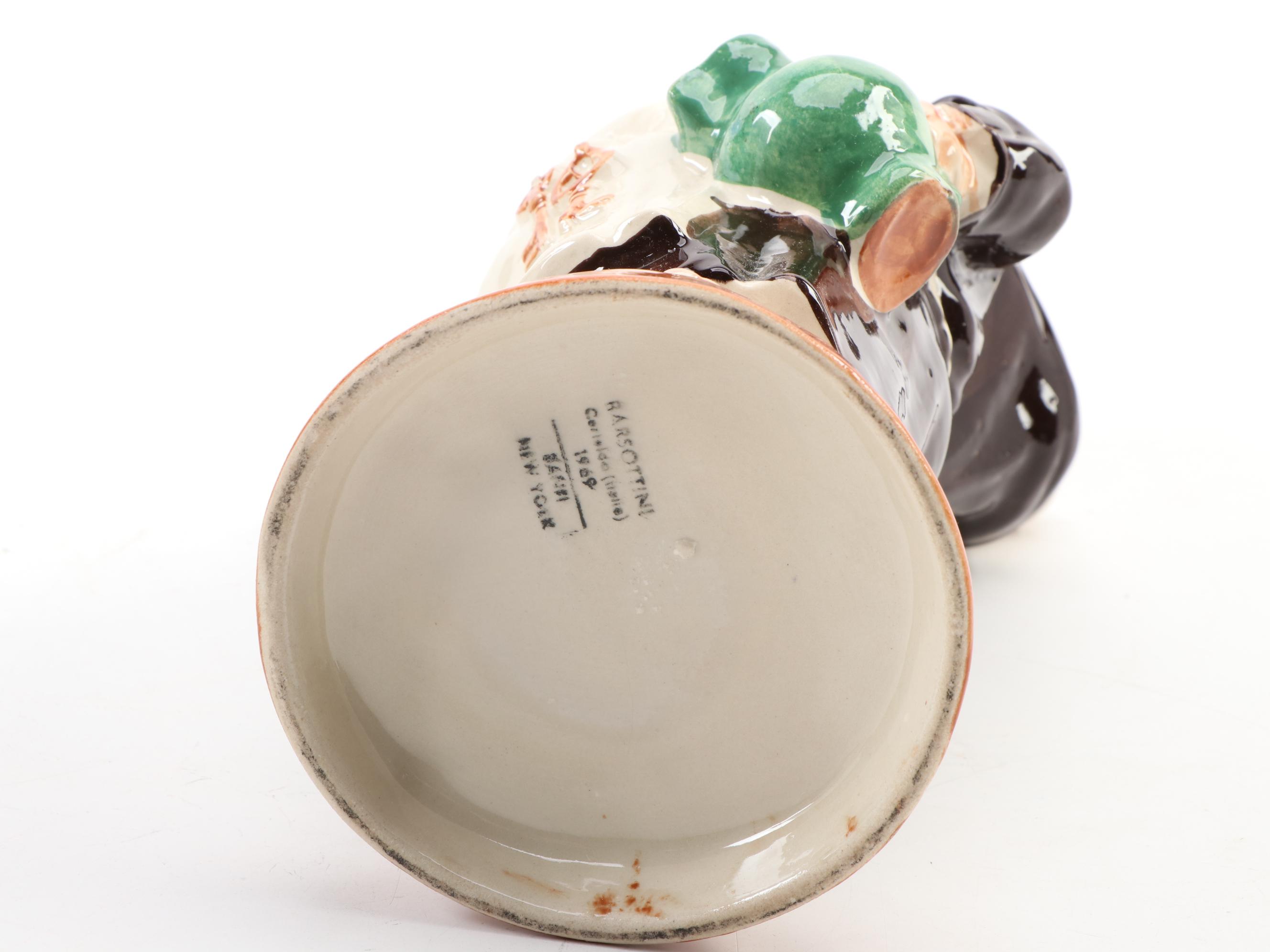 Jim Beam Paul Bunyan and Other Ceramic Figural Decanters, Mid-Late 20th Century