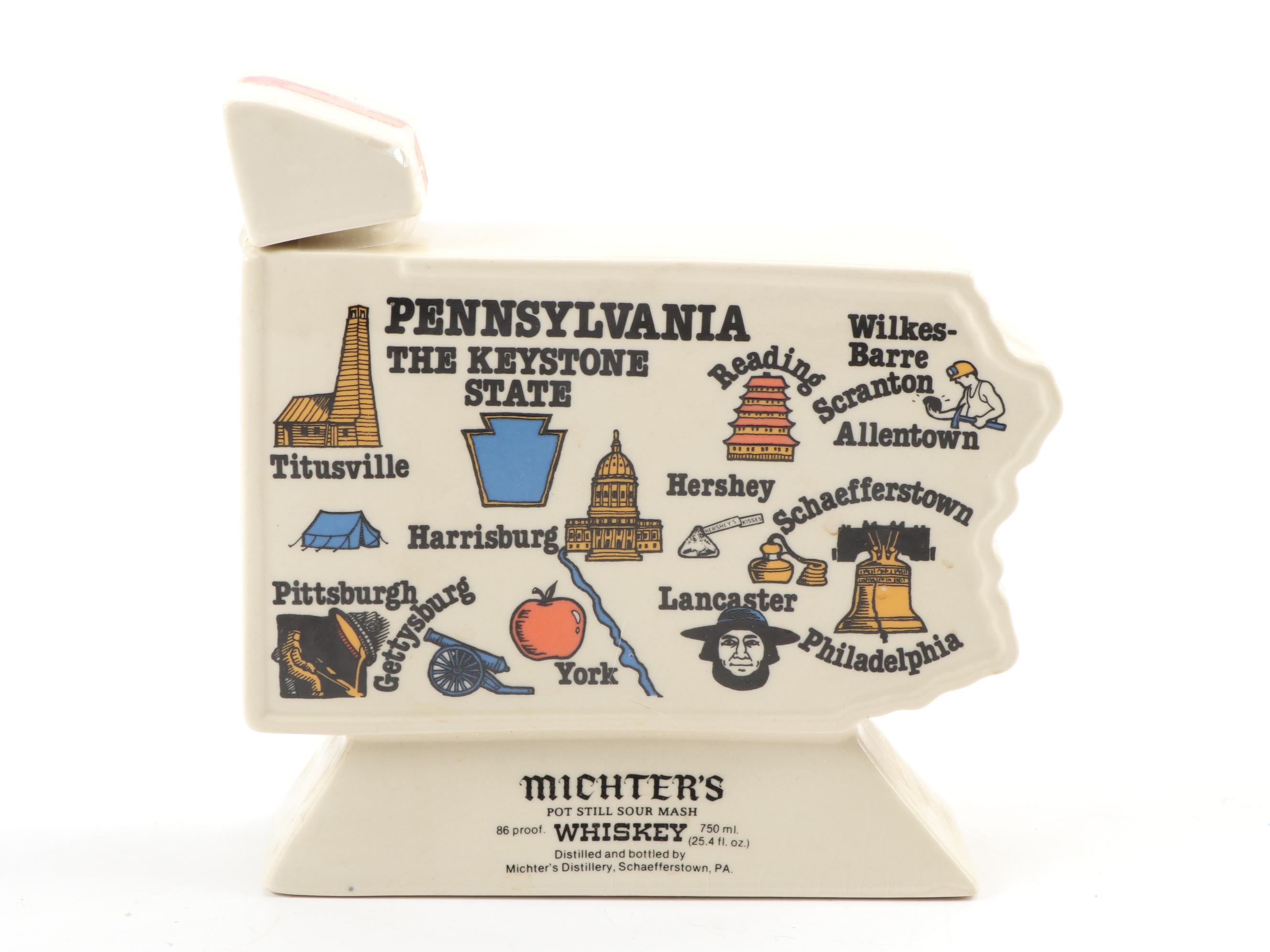 Jim Beam Paul Bunyan and Other Ceramic Figural Decanters, Mid-Late 20th Century