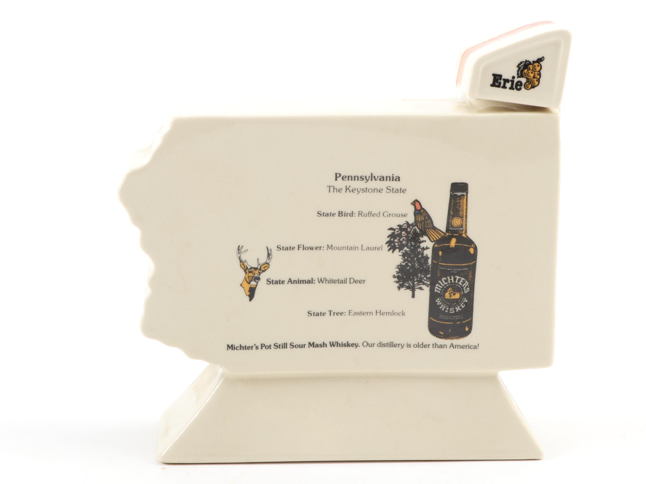 Jim Beam Paul Bunyan and Other Ceramic Figural Decanters, Mid-Late 20th Century