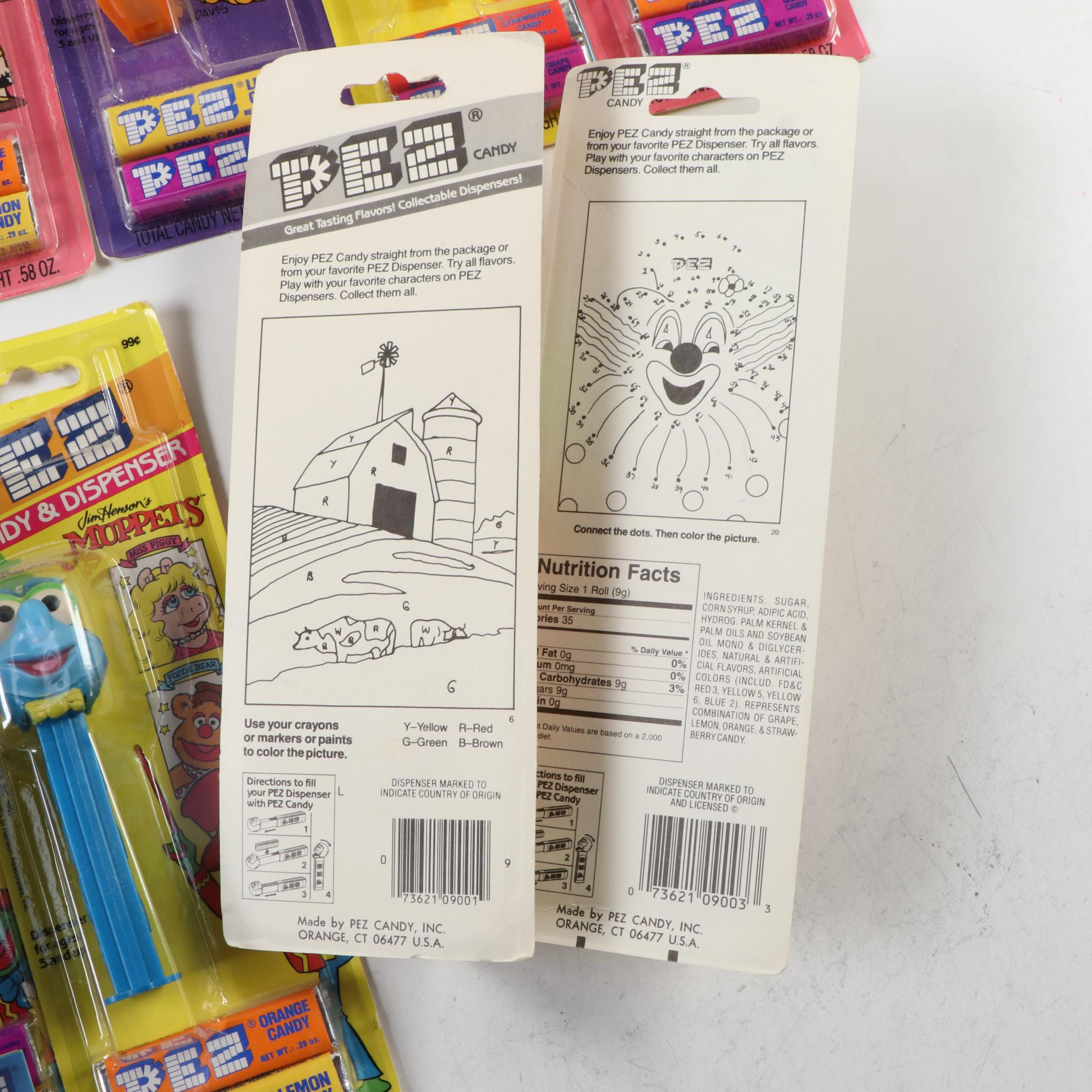 PEZ The Flintstones, Peanuts, and Muppets Candy Dispensers with Others