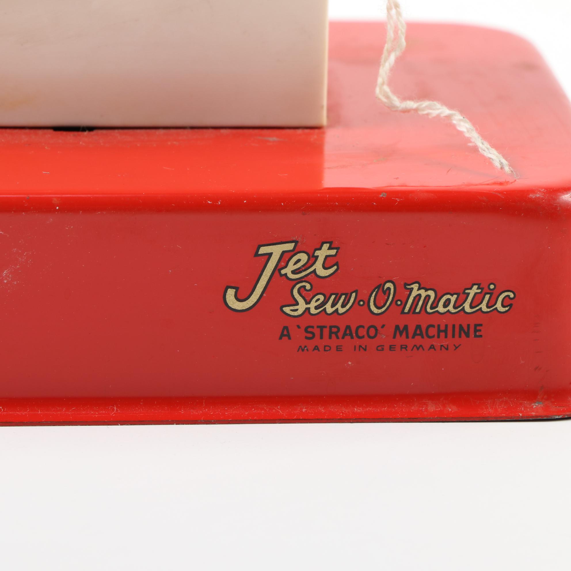 Straco Jet Sew-O-Matic Hand Crank Toy Sewing Machines, Mid-20th Century