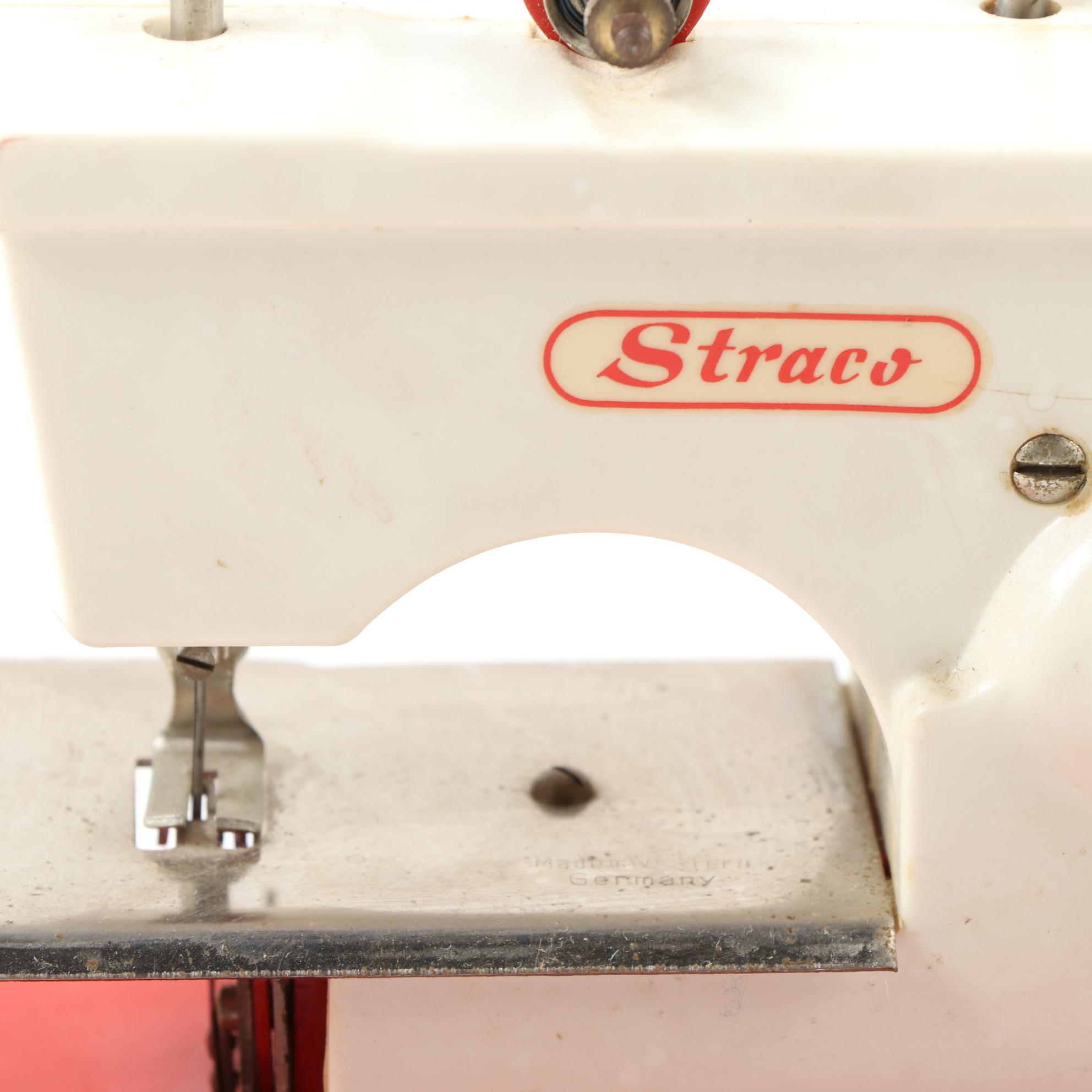 Straco Jet Sew-O-Matic Hand Crank Toy Sewing Machines, Mid-20th Century
