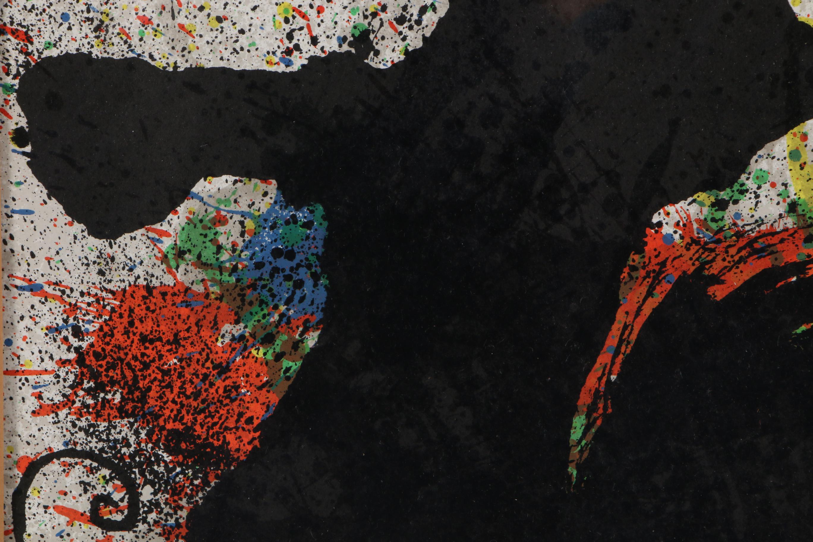 Joan Miró Color Lithograph for "Derrière le miroir," 1973