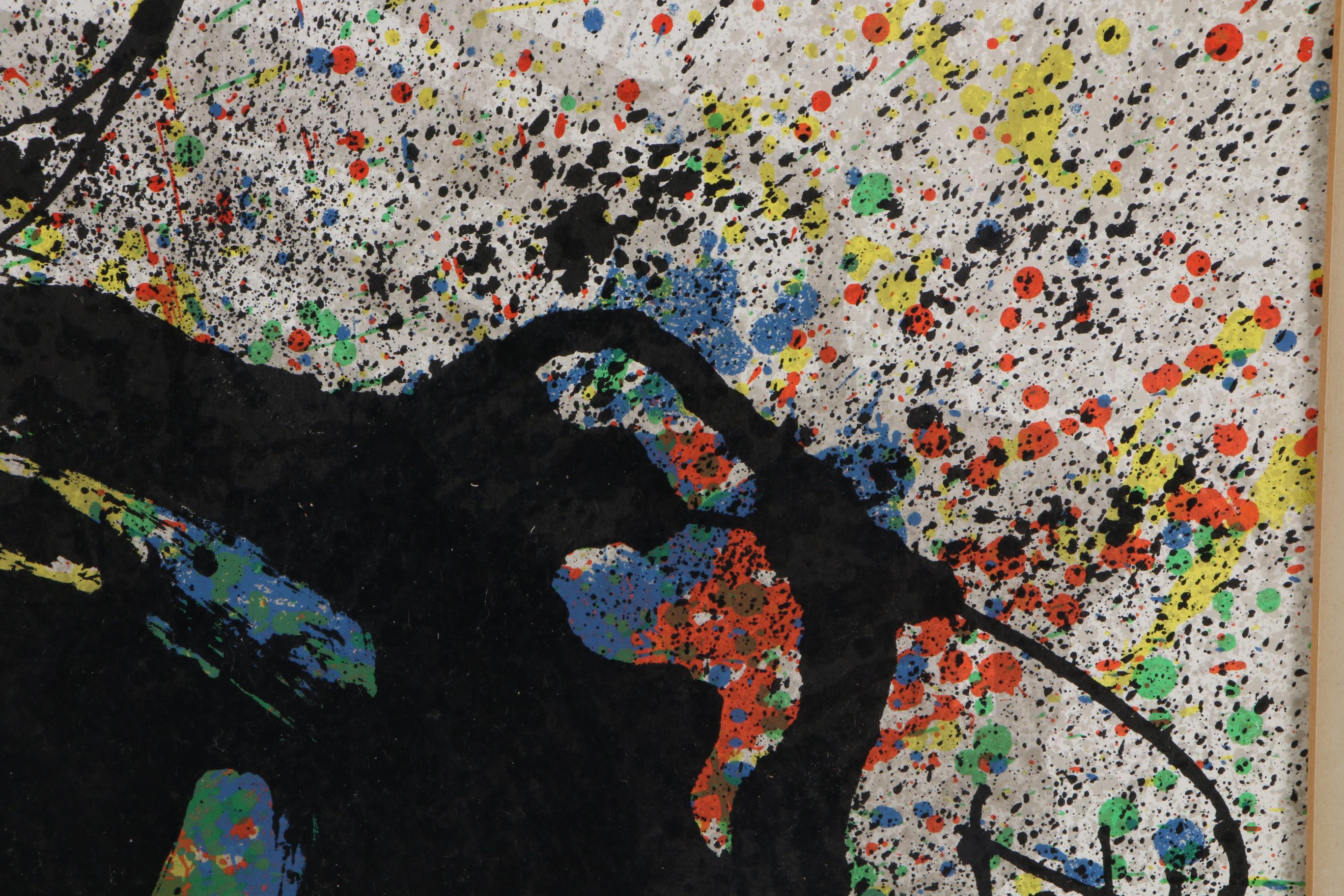 Joan Miró Color Lithograph for "Derrière le miroir," 1973