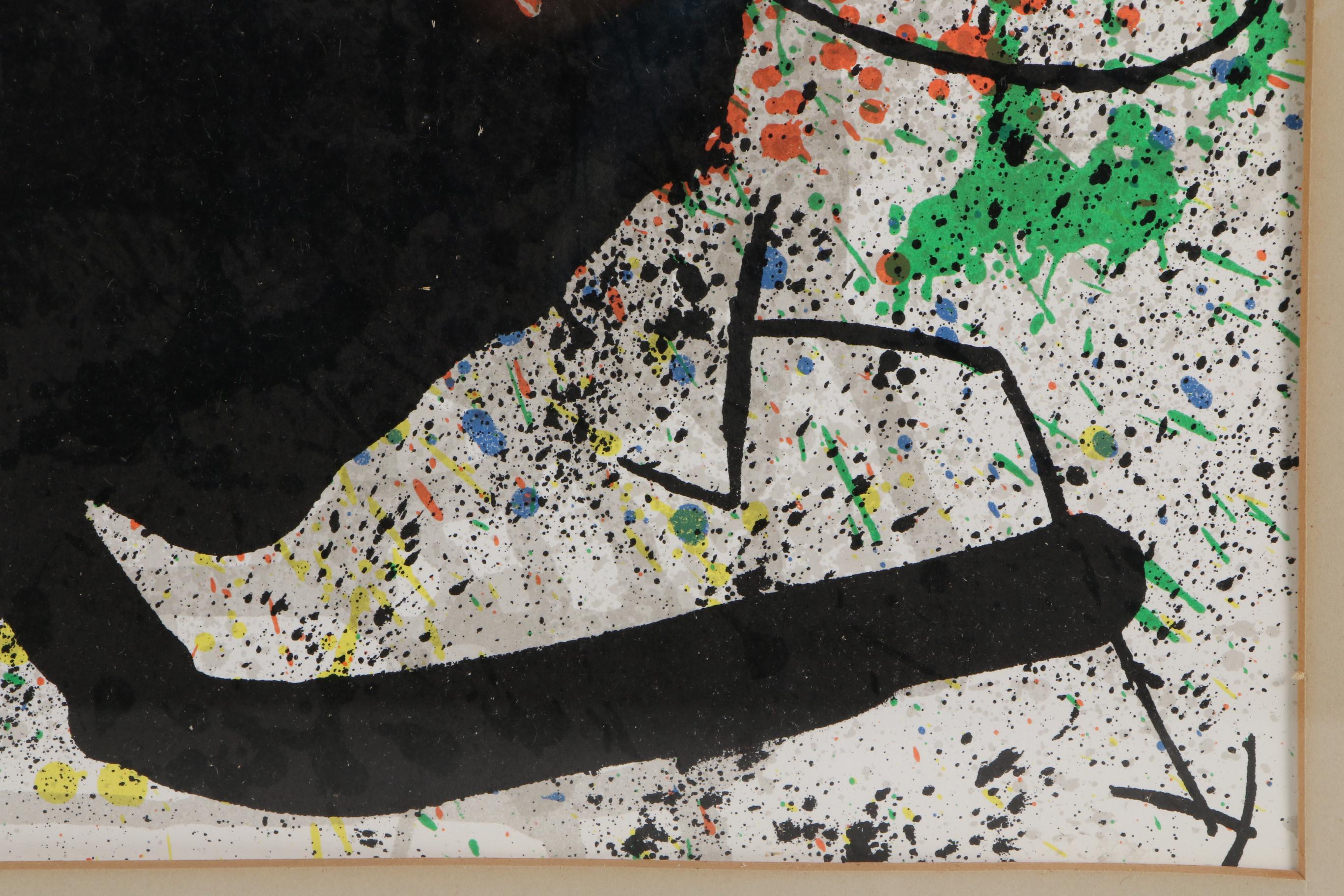 Joan Miró Color Lithograph for "Derrière le miroir," 1973