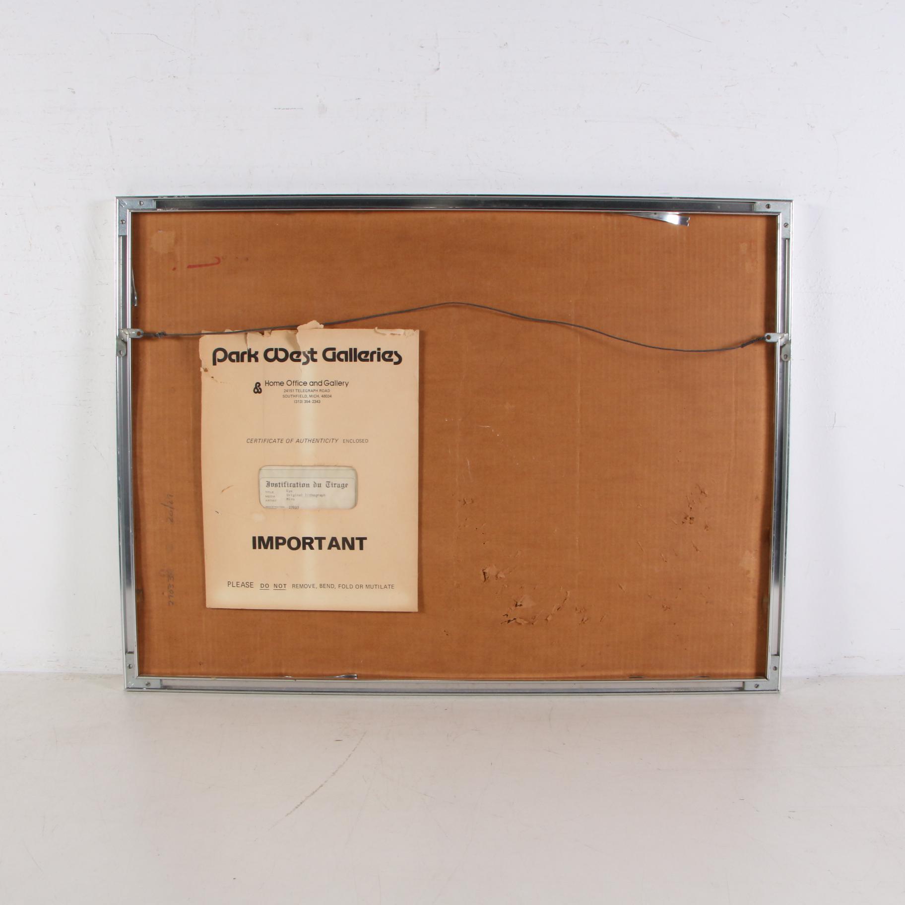 Joan Miró Color Lithograph for "Derrière le miroir," 1973