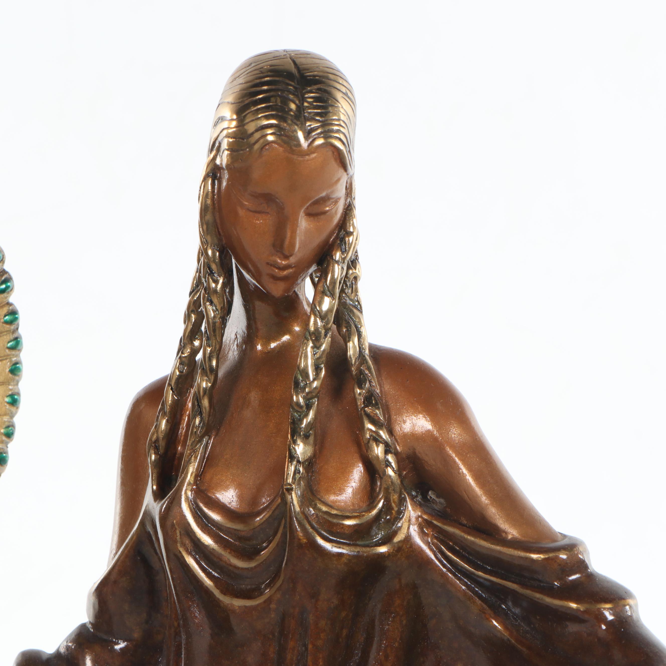 Erté Patinated Bronze Sculpture "Wisdom," 1988