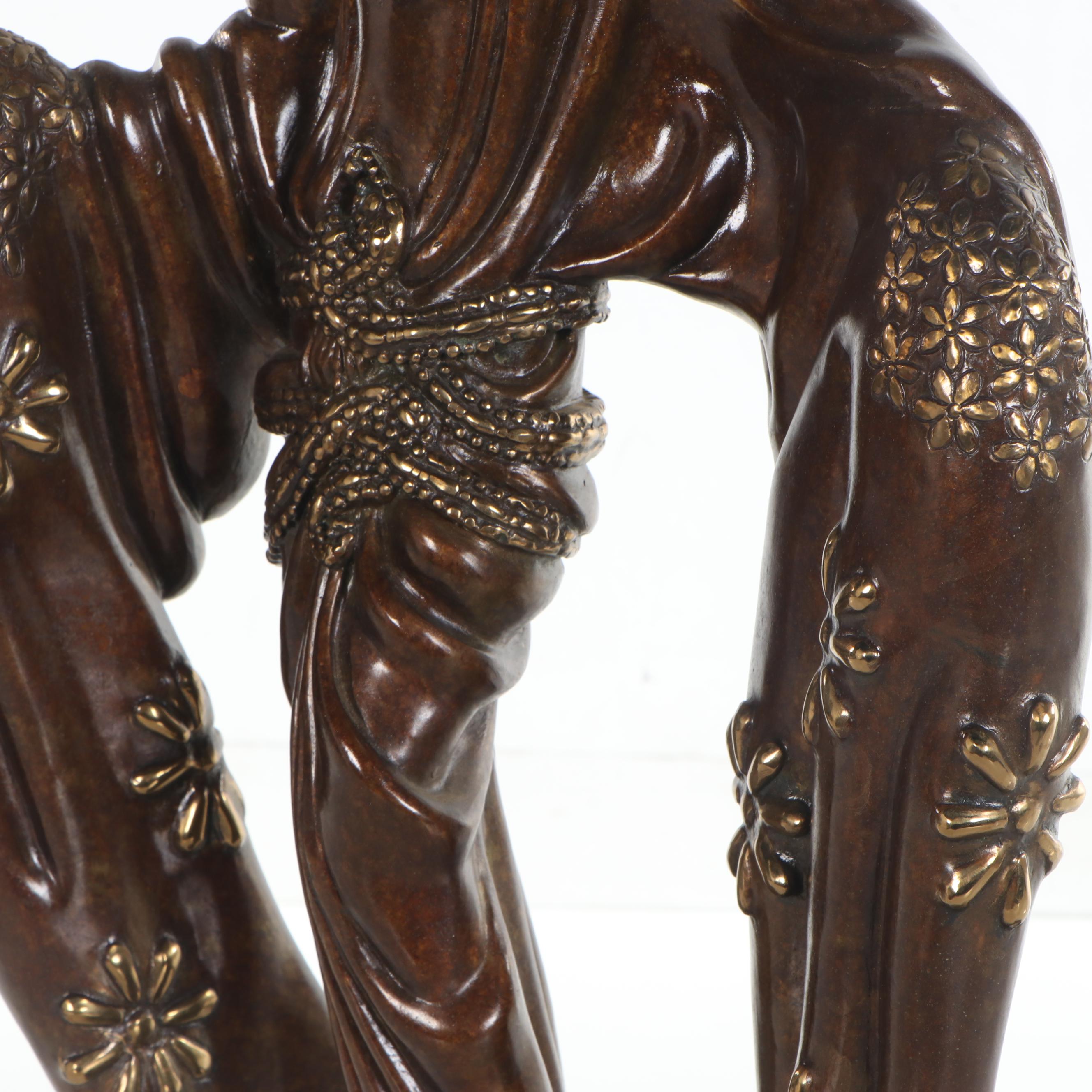 Erté Patinated Bronze Sculpture "Wisdom," 1988