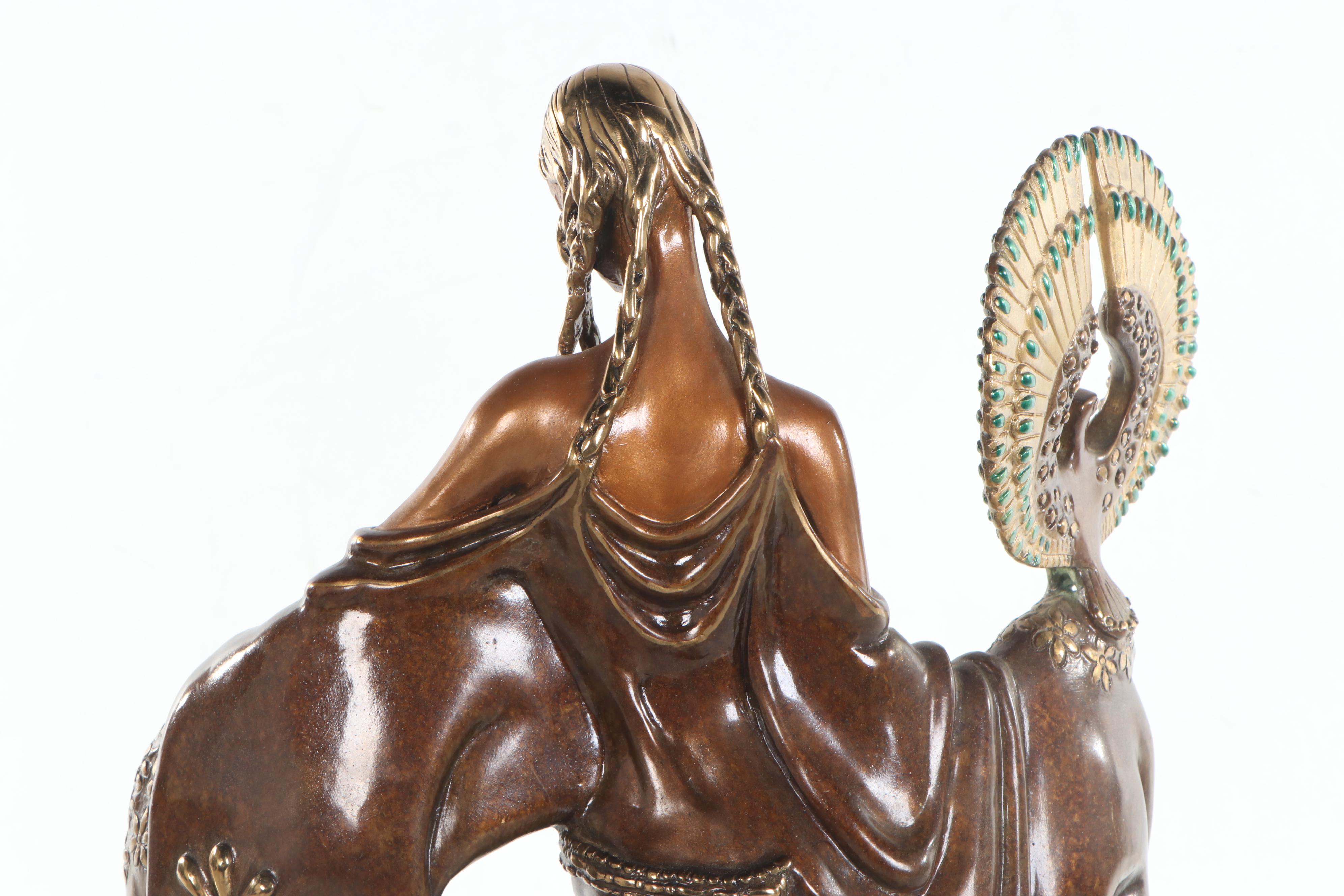 Erté Patinated Bronze Sculpture "Wisdom," 1988