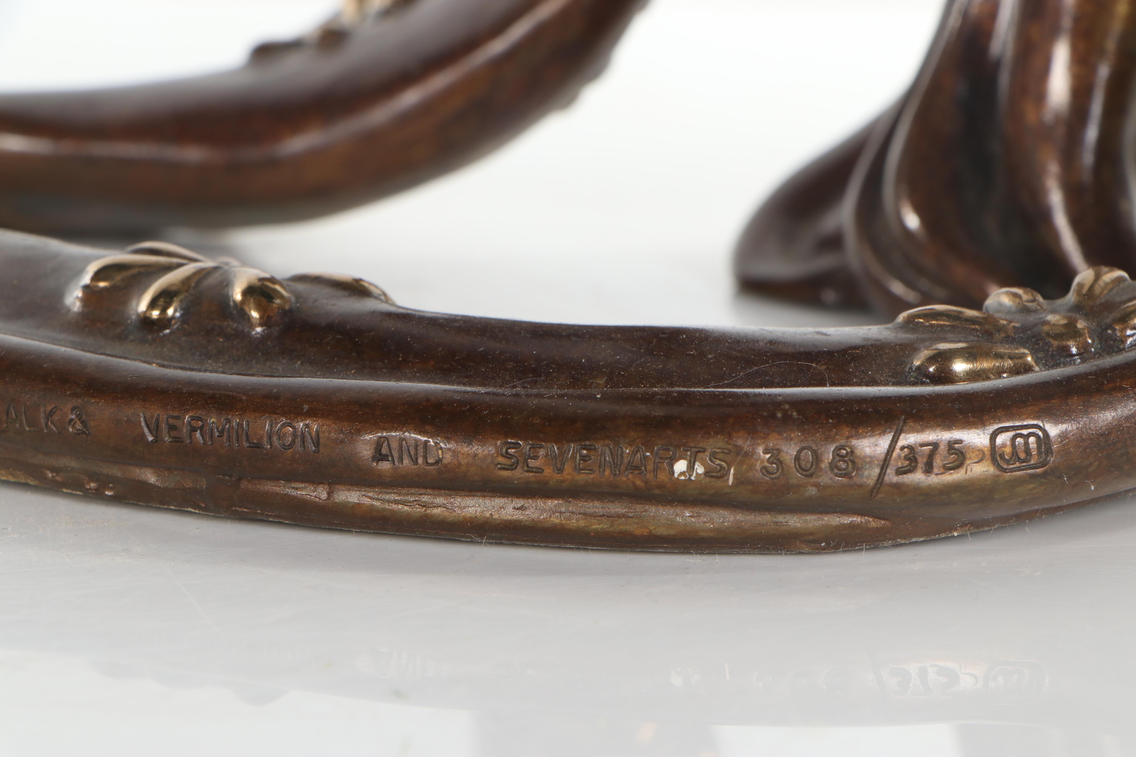 Erté Patinated Bronze Sculpture "Wisdom," 1988