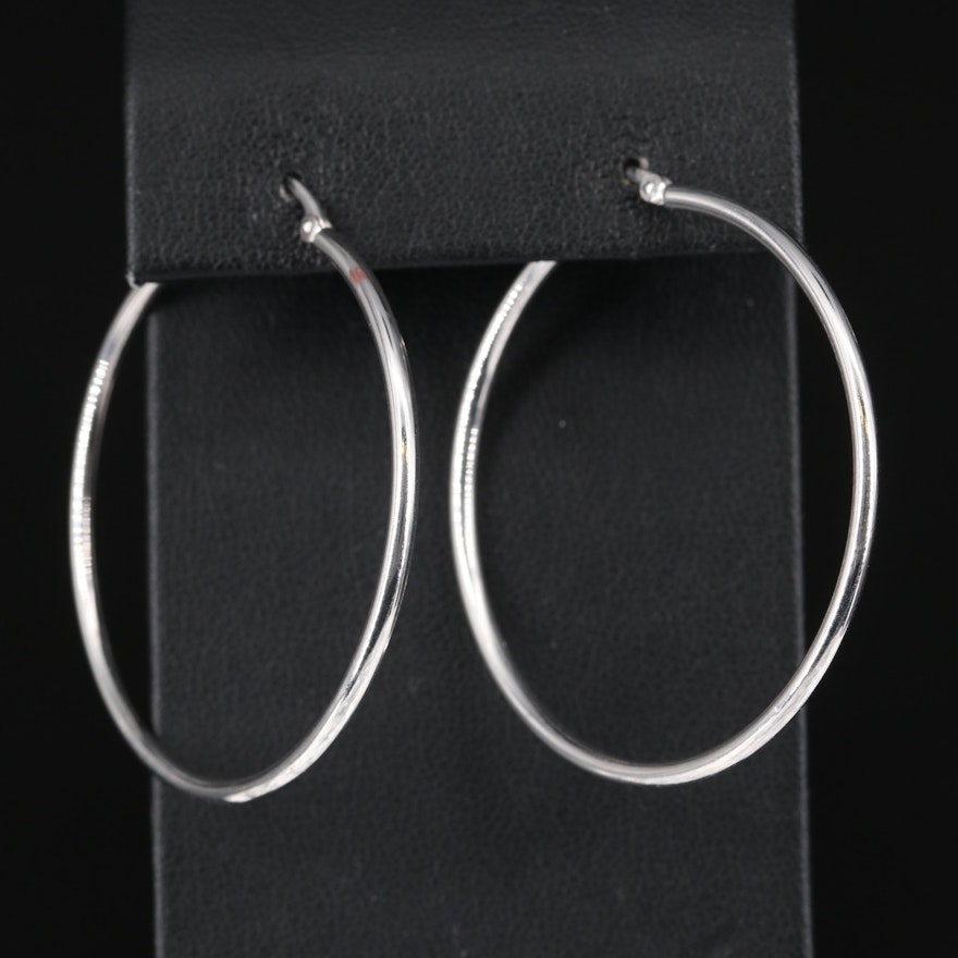 14K Large Hoop Earrings