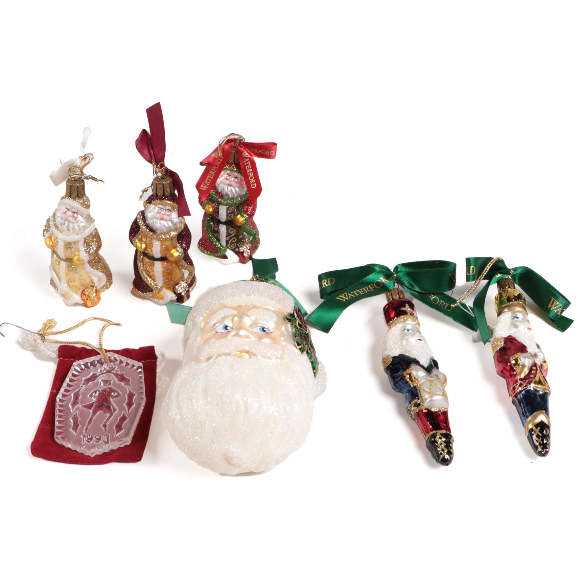 Waterford "Holiday Heirloom" Glass Ornaments with Annual Christmas Ornament