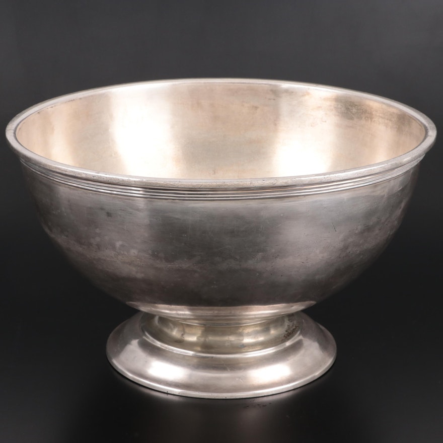 B.M.C. Cincinnati Silver Plate 4-Gallon Punch Bowl