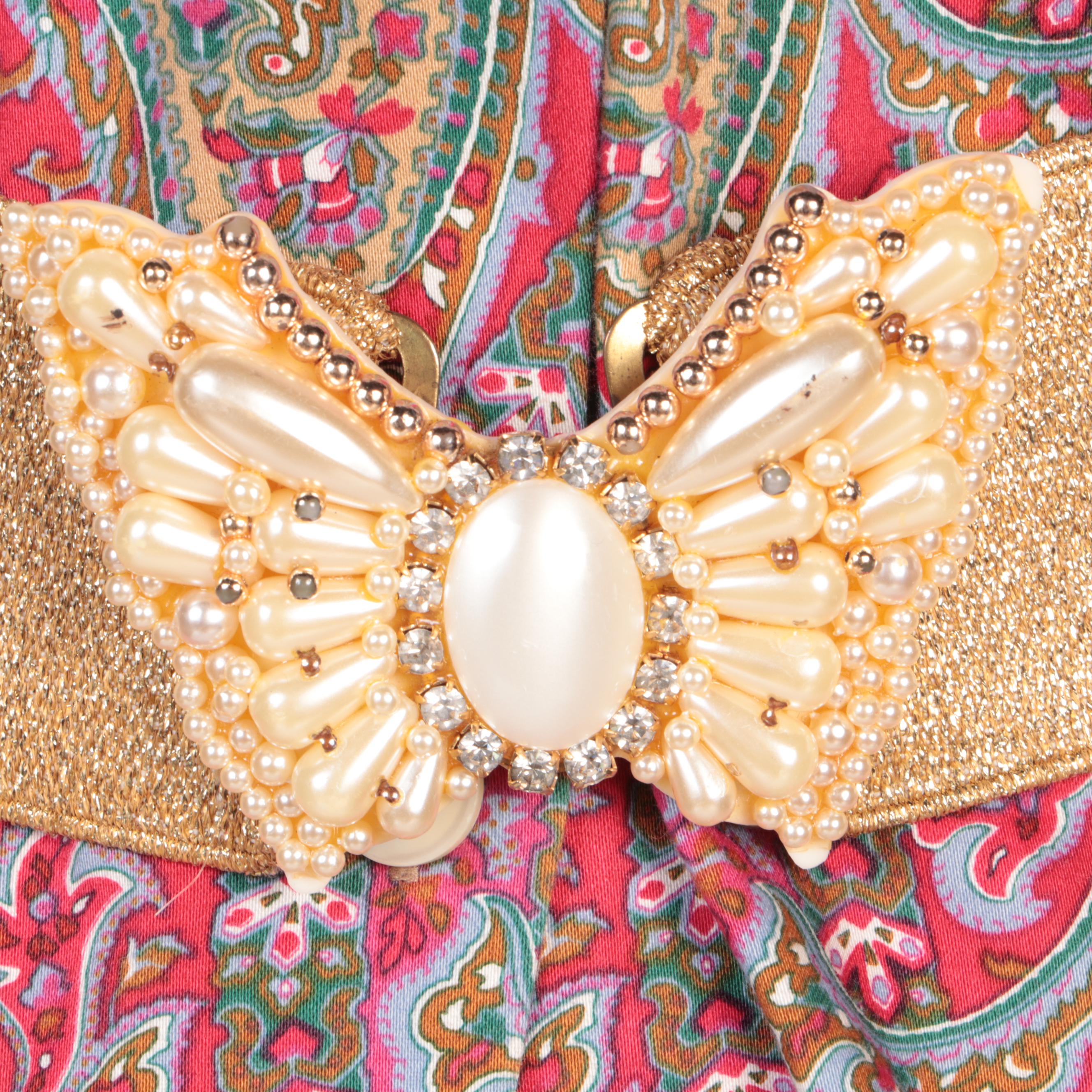 Liz Lodge and Cynthia Rowley Paisley Separates with Sommai Butterfly Buckle Belt