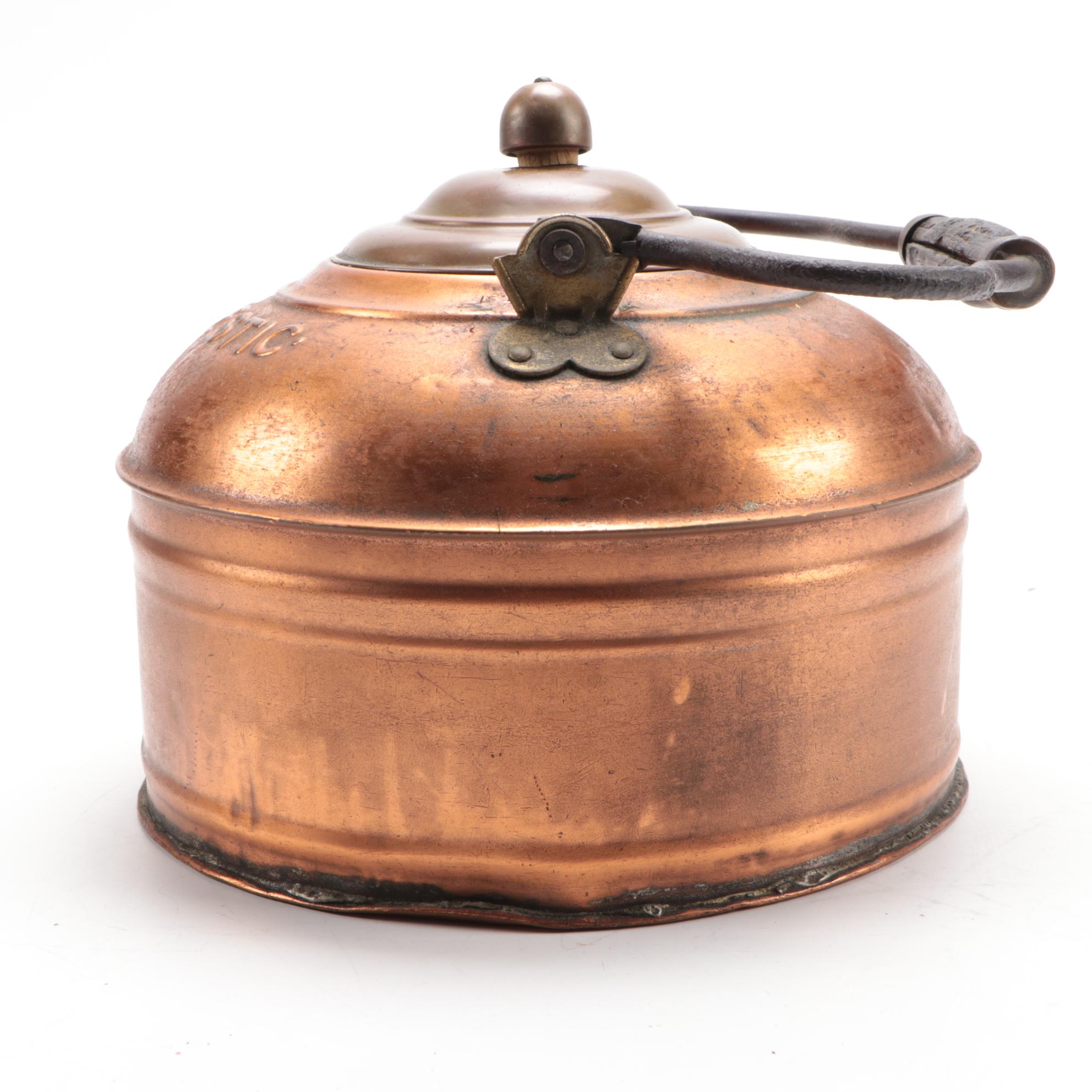 Majestic Copper Tea Kettle with Lid, Late 19th/Early 20th C.