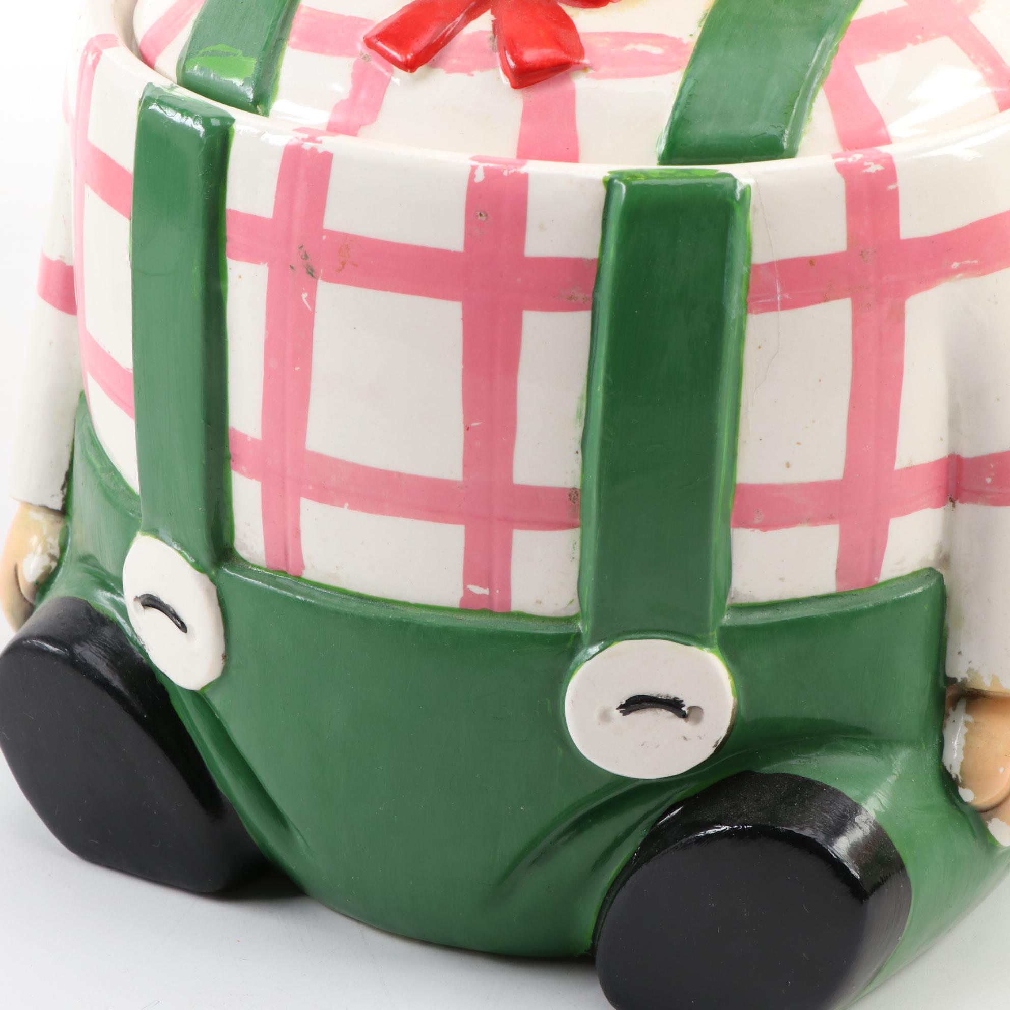 Raggedy Ann and Raggedy Andy Inspired Ceramic Cookie Jars