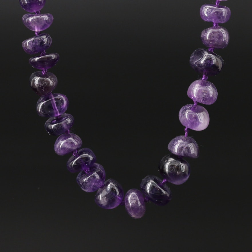 Amethyst Beaded Necklace