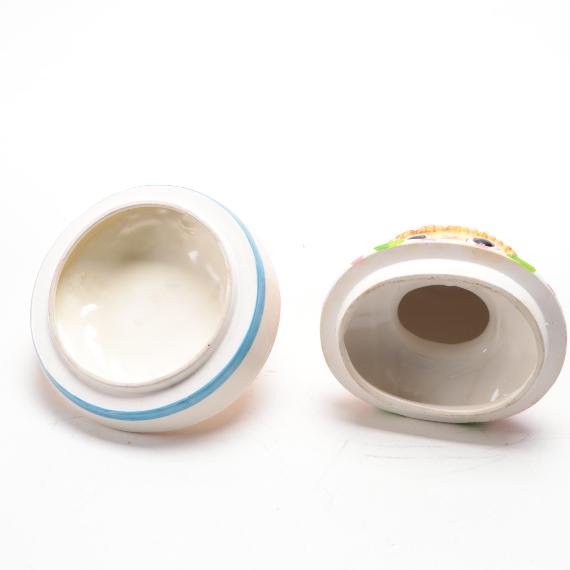 Napco and Other Raggedy Andy Inspired Ceramic Cookie Jars