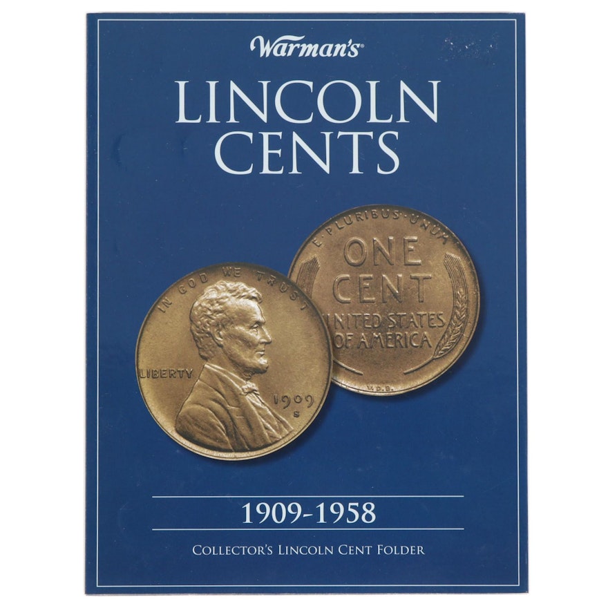 Warman's Collector's Lincoln Cent Folder, Lincoln Cents 1909 - 1958