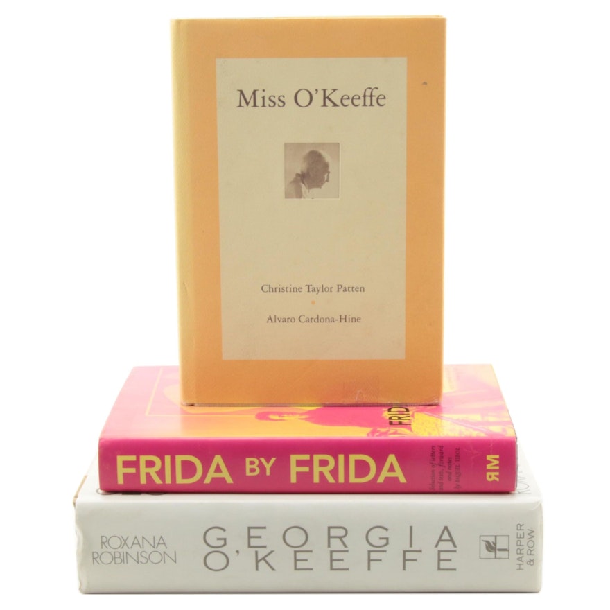 Frida Kahlo and Georgia O'Keeffe Art Books Including First Editions