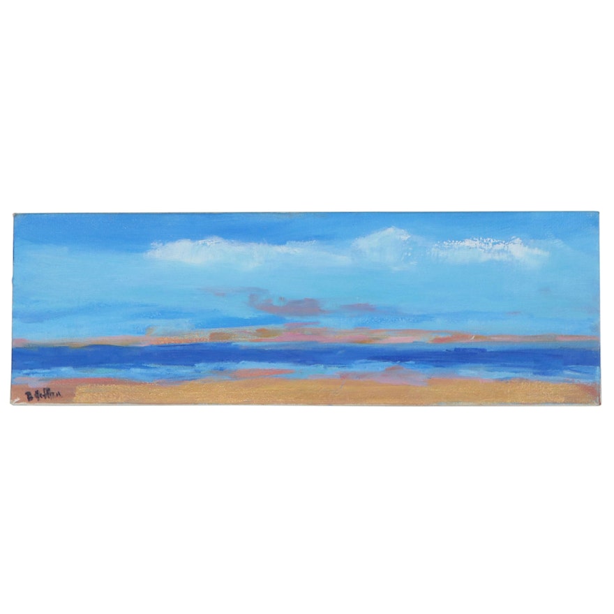 Betsy Heffron Acrylic Seascape Painting, 21st Century