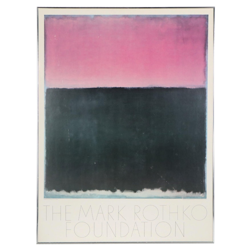 The Mark Rothko Foundation Offset Lithograph Poster, circa 1981