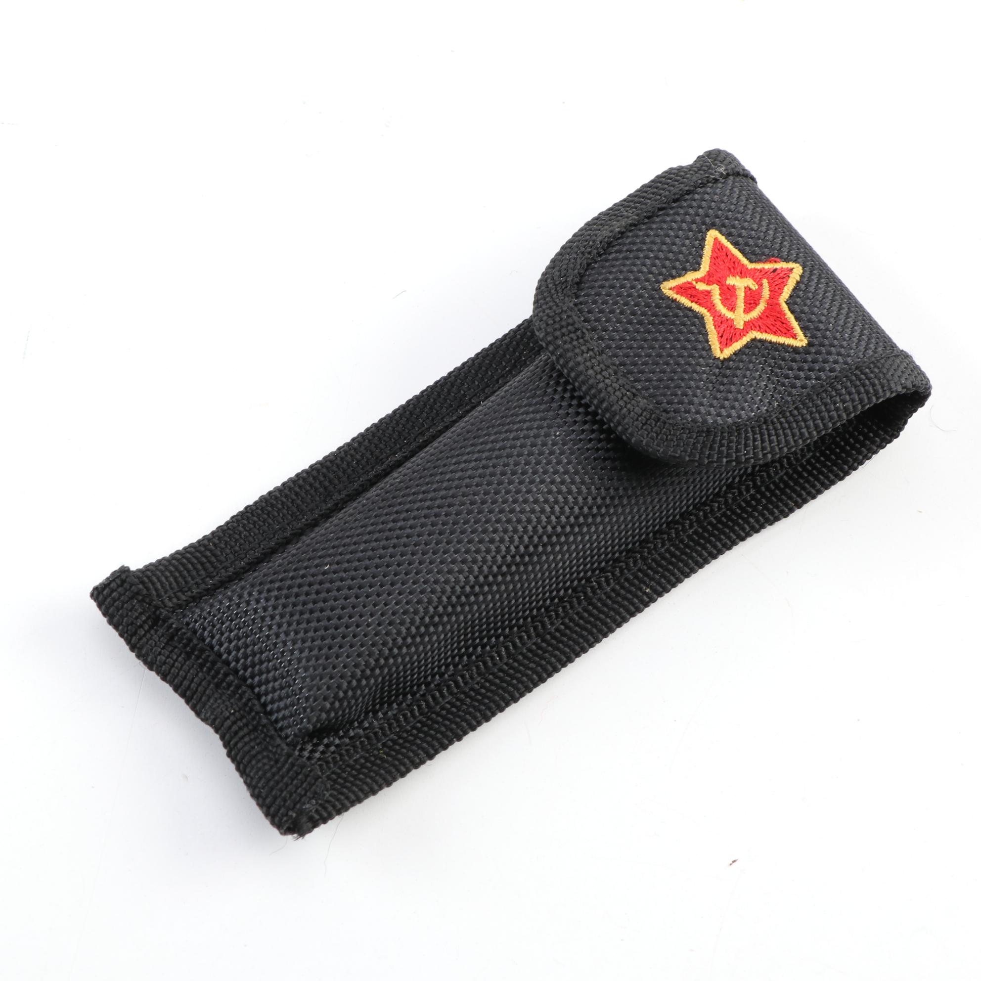 Russian NKVD Model 440C Military Folding Knife with Nylon Sheath