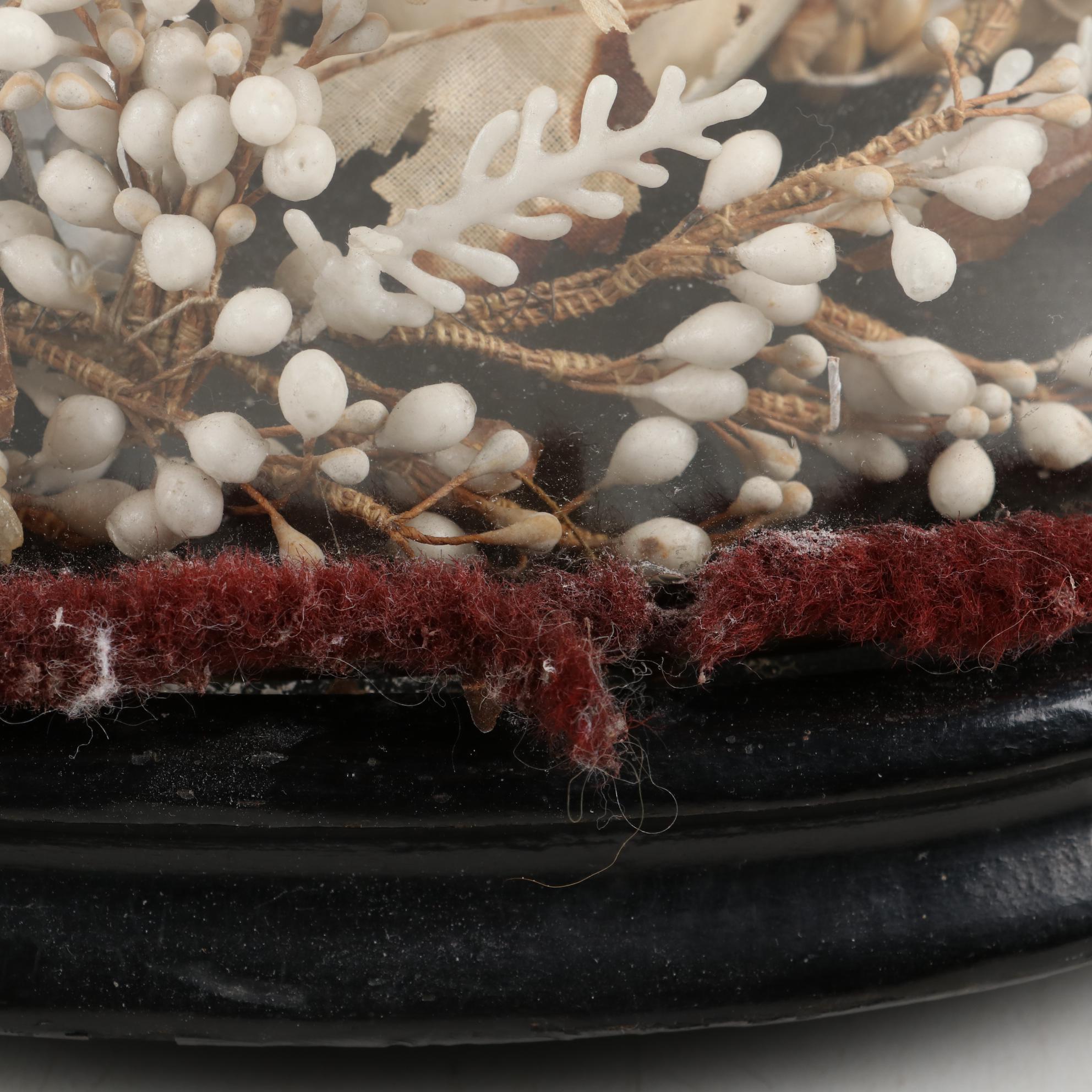 Victorian French Bridal Dome and Art Deco Wedding Cake Topper