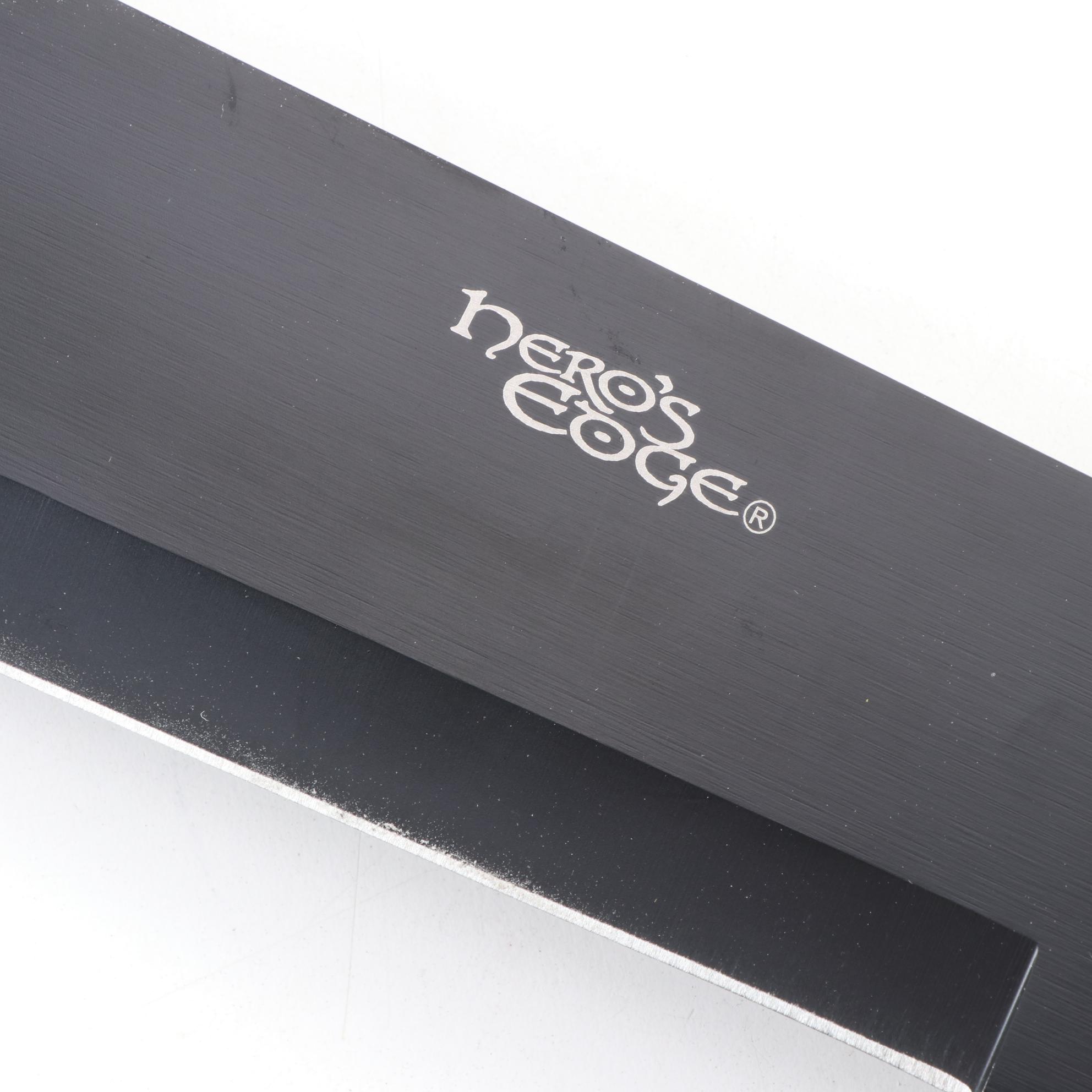 Hero's Edge Machete Knife in Nylon Camo Sheath