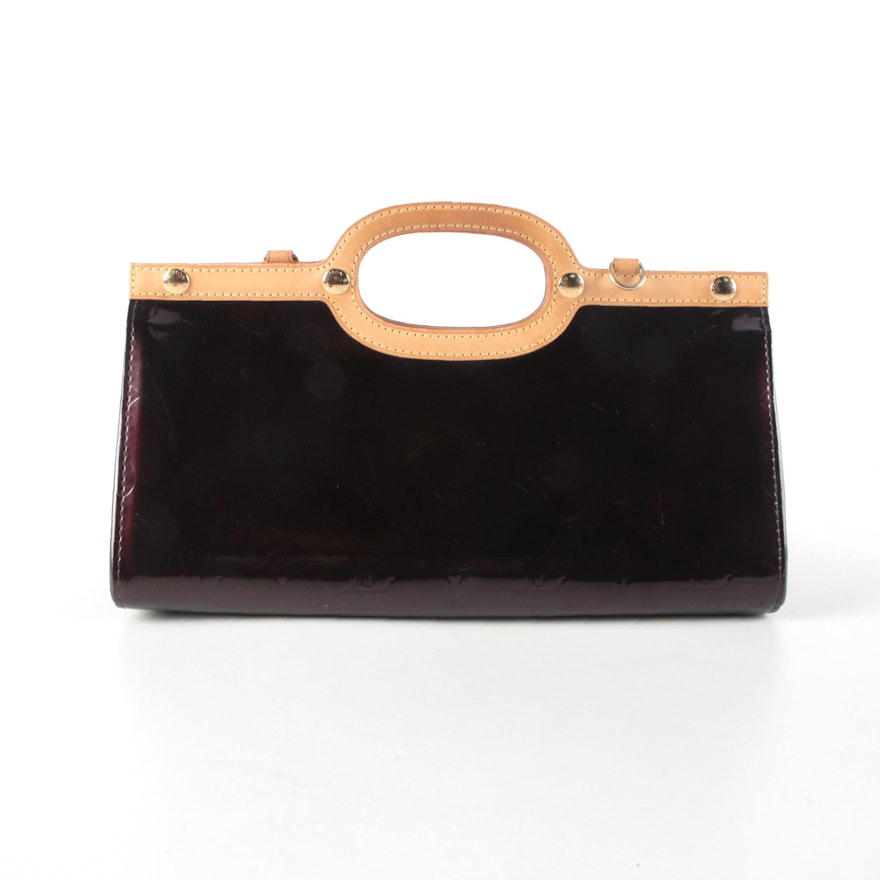 Louis Vuitton Roxbury Drive Handbag in Amarante Monogram Vernis
