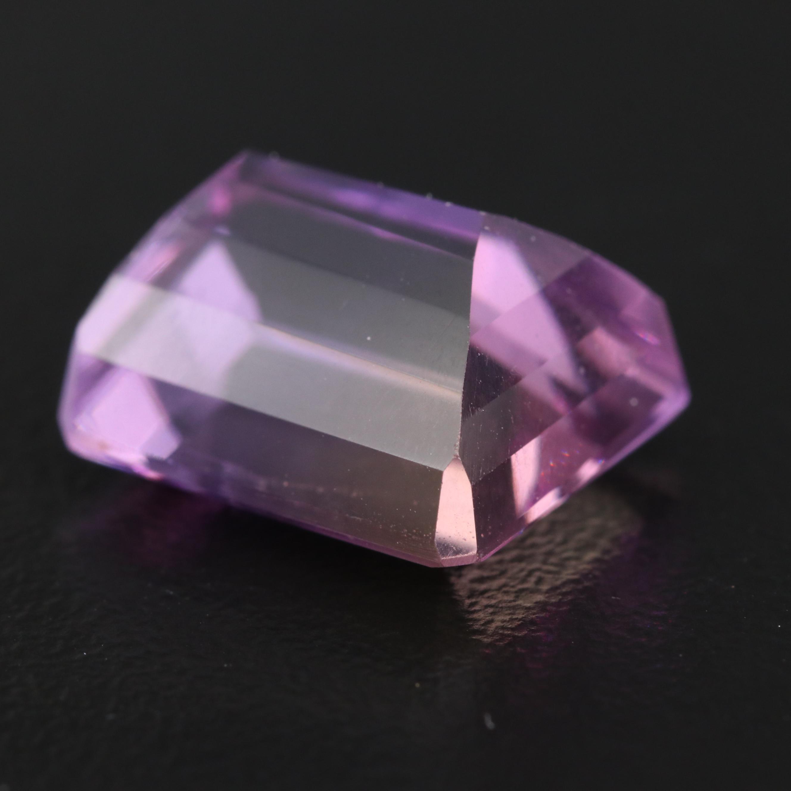 Loose 12.52 CT Cut Corner Rectangular Faceted Ametrine