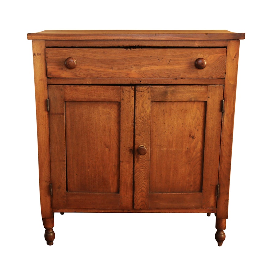 Late Federal Walnut Jelly Cupboard, Second Quarter 19th Century