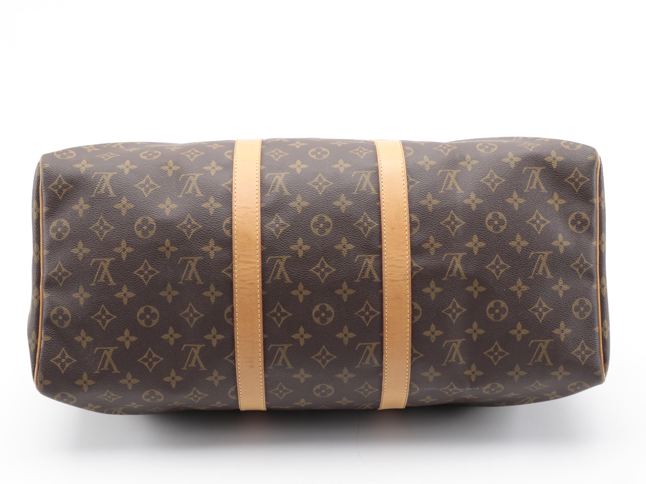 Louis Vuitton Keepall 50 Duffle Bag in Monogram Canvas