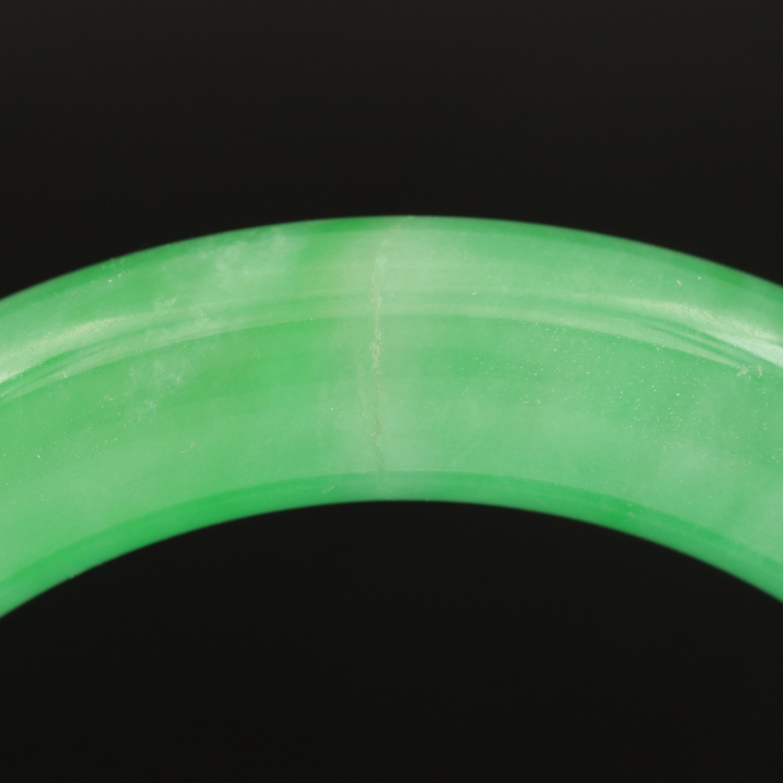 Jadeite Hololith Bangle