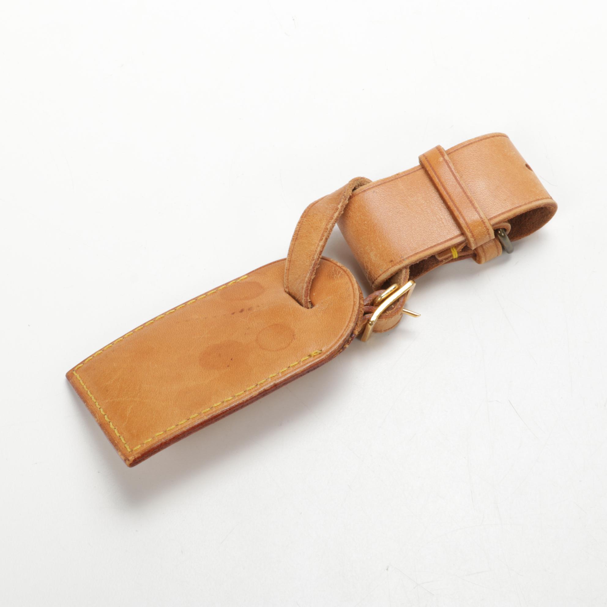 Louis Vuitton Luggage Tag and Poignet in Vachetta Leather