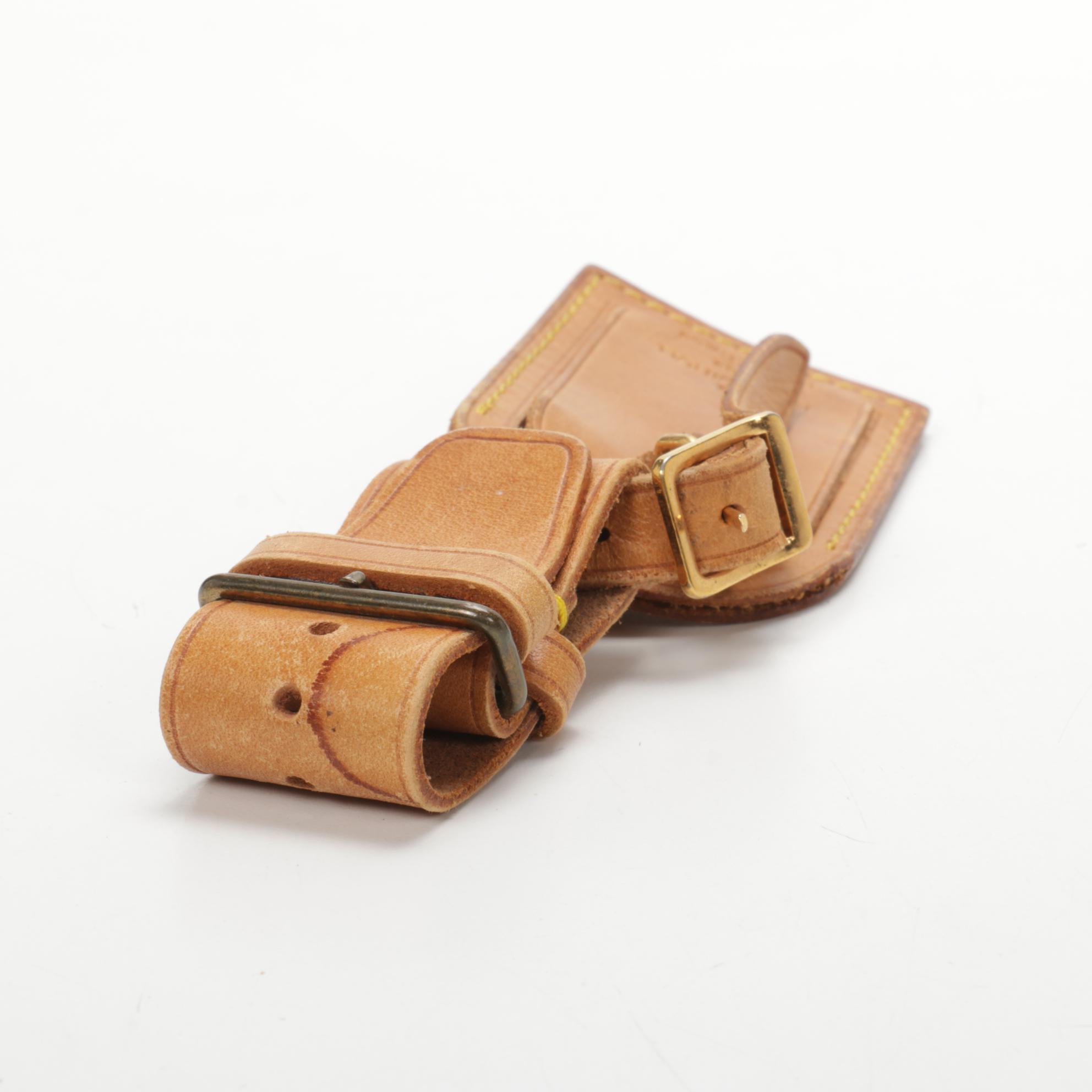 Louis Vuitton Luggage Tag and Poignet in Vachetta Leather
