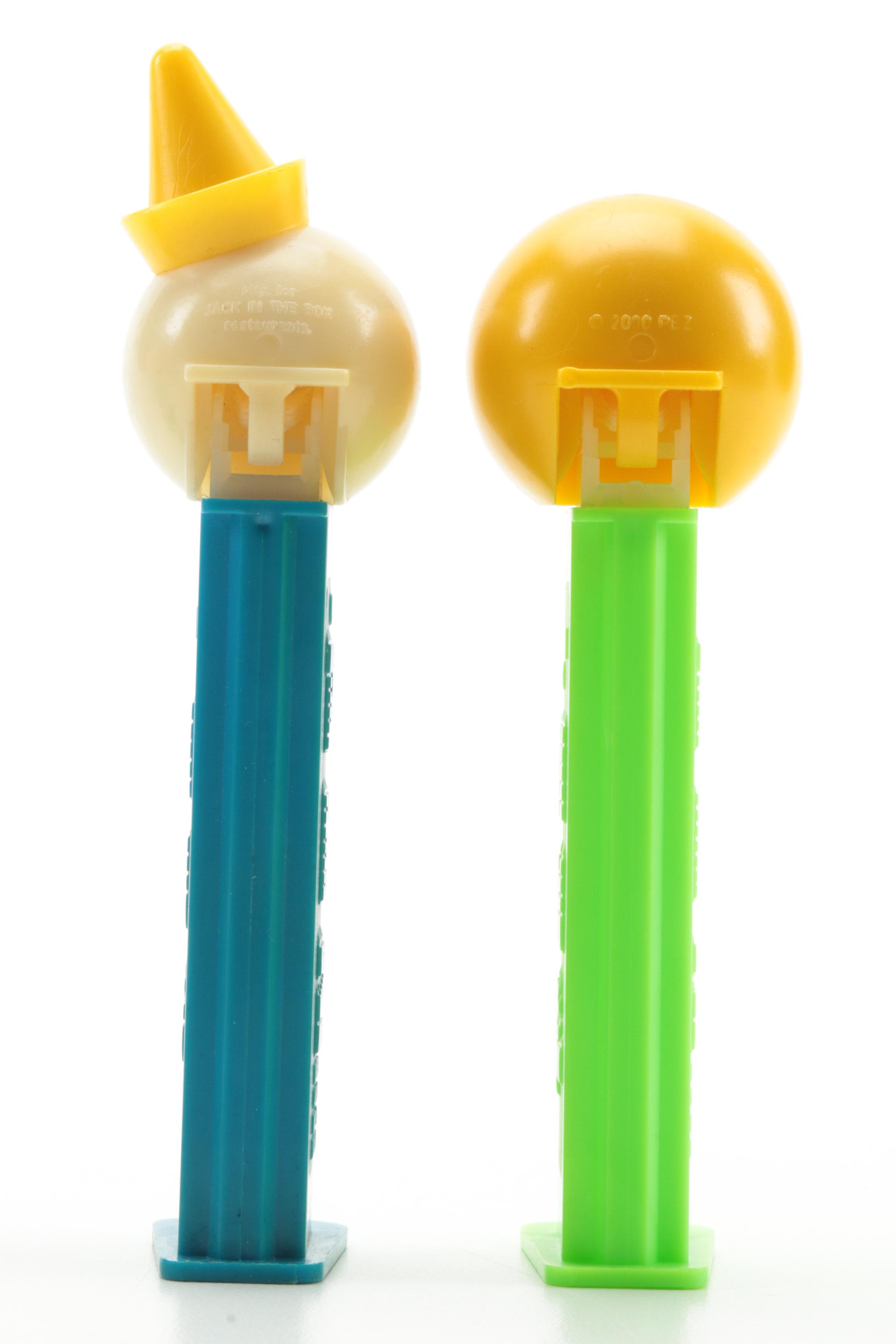 PEZ "Merlin the Mouse", "Smiley Face" and Clown Candy Dispensers