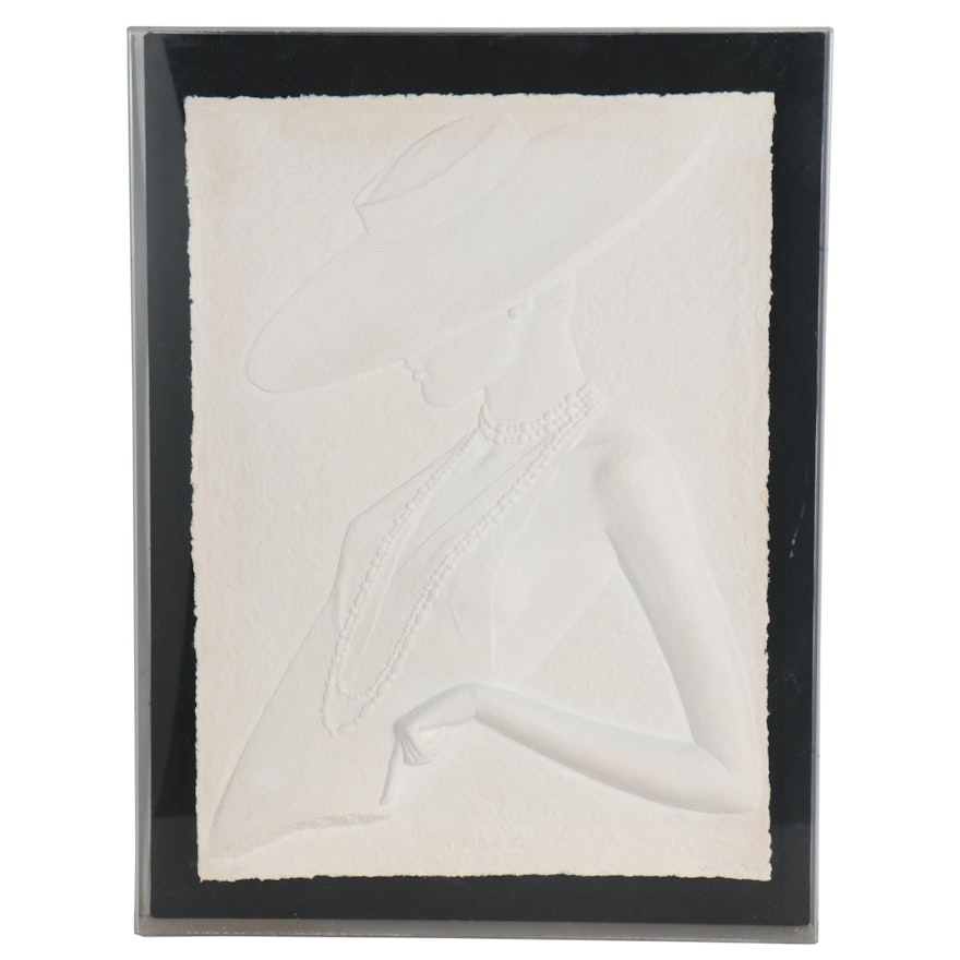 David Fisher Embossed Paper Composition "Sophisticated Lady"