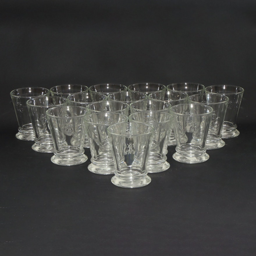 La Rochère "Bee" Footed Glass Tumblers